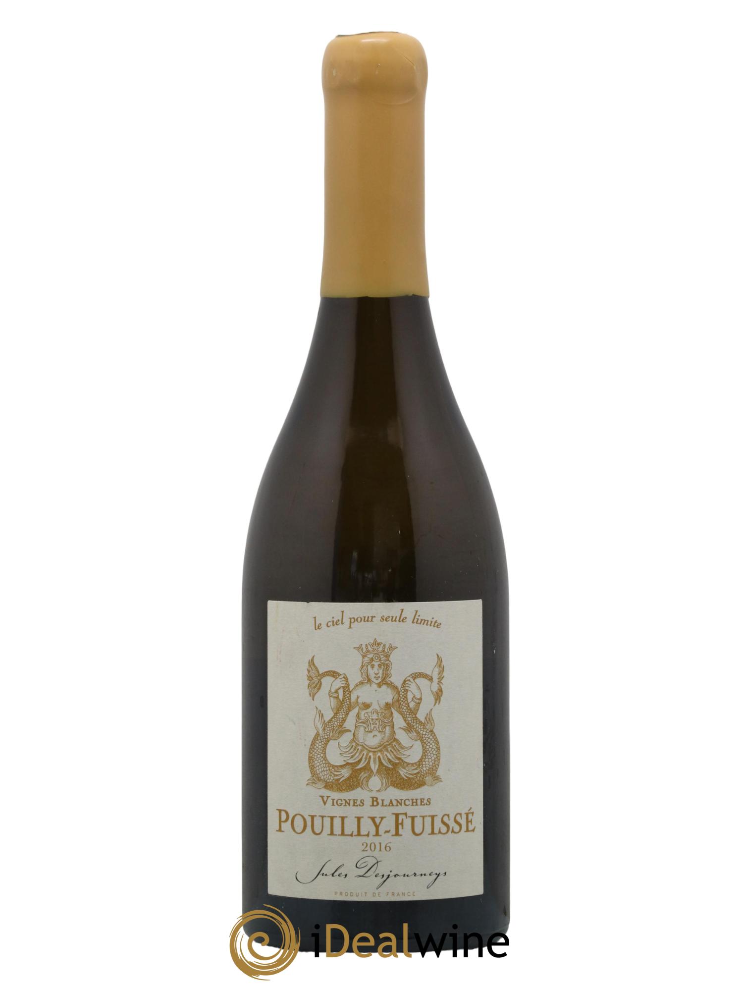 Pouilly-Fuissé Vignes Blanches Jules Desjourneys 2016 - Lot de 1 bouteille - 0
