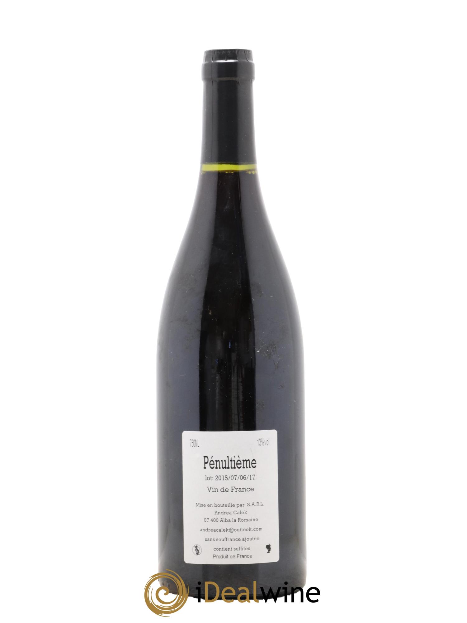 Vin de France Pénultième Andrea Calek 2015 - Lotto di 1 bottiglia - 1