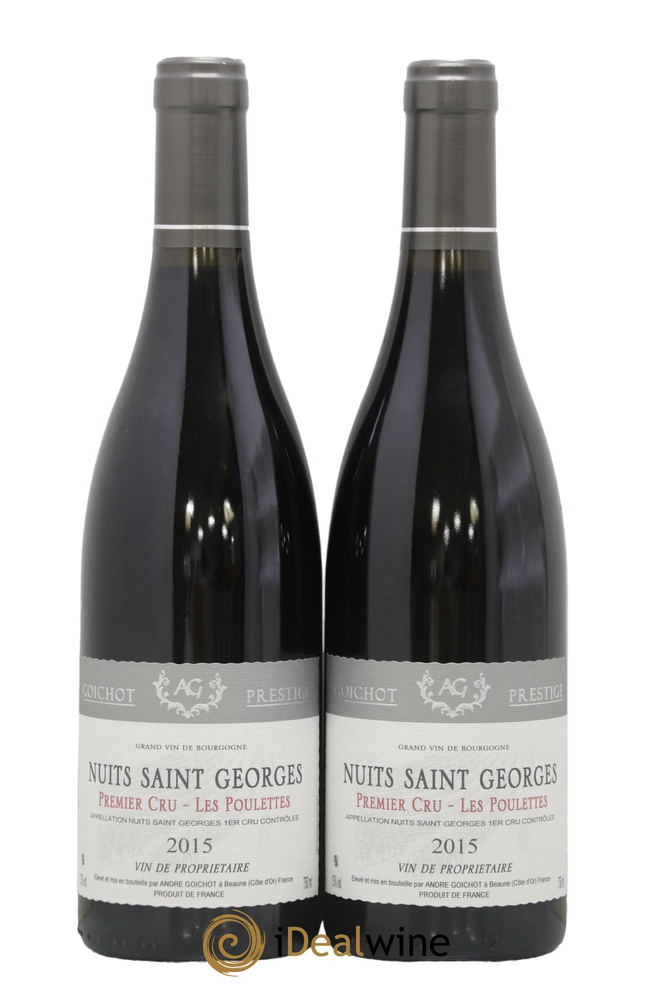 Nuits-Saint-Georges 1er Cru Les Poulettes Goichot 2015 - Lot de 2 bouteilles - 0