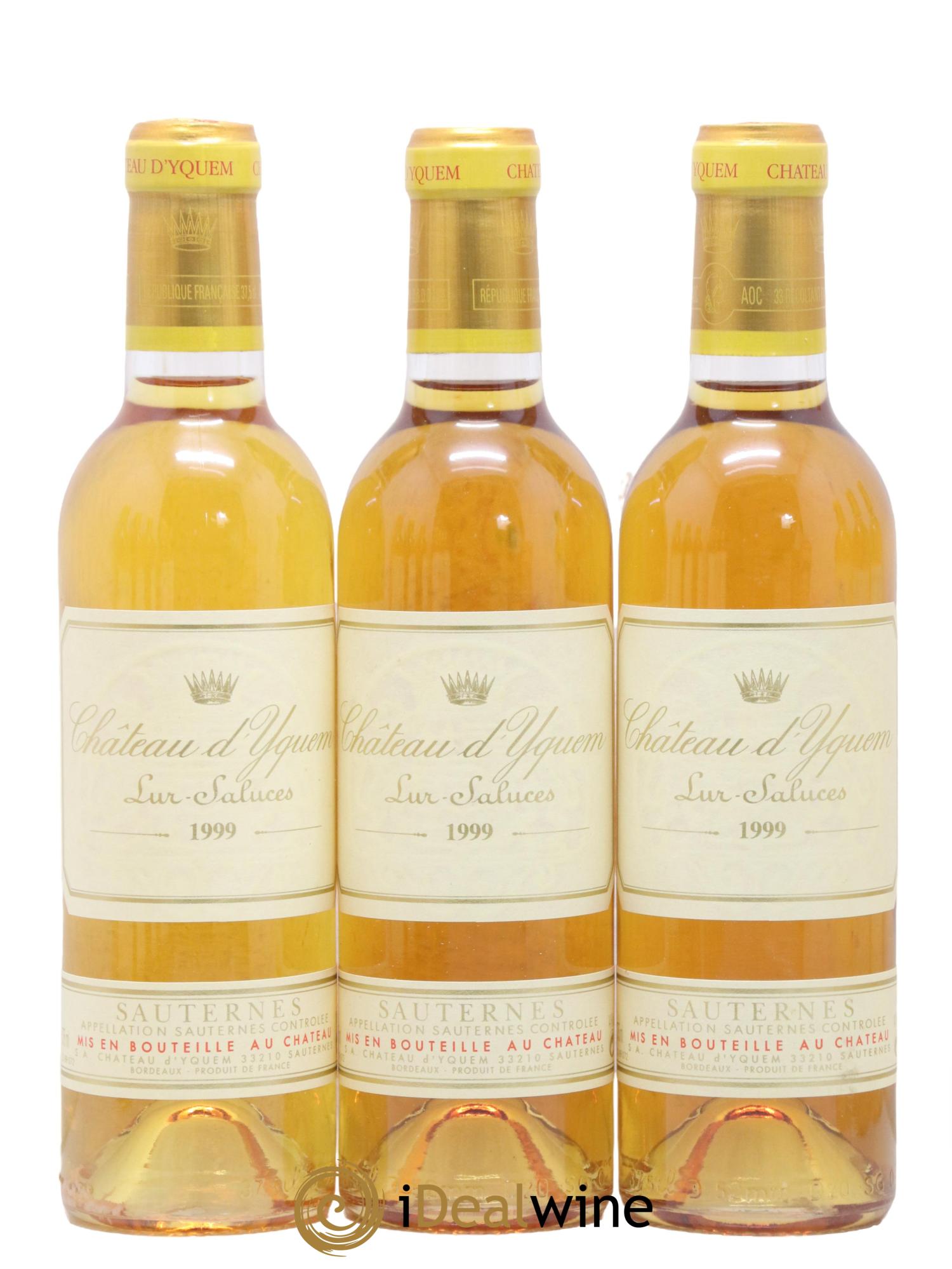 Château d' Yquem 1er Cru Classé Supérieur 1999 - Posten von 12 Demi-Flaschen - 3