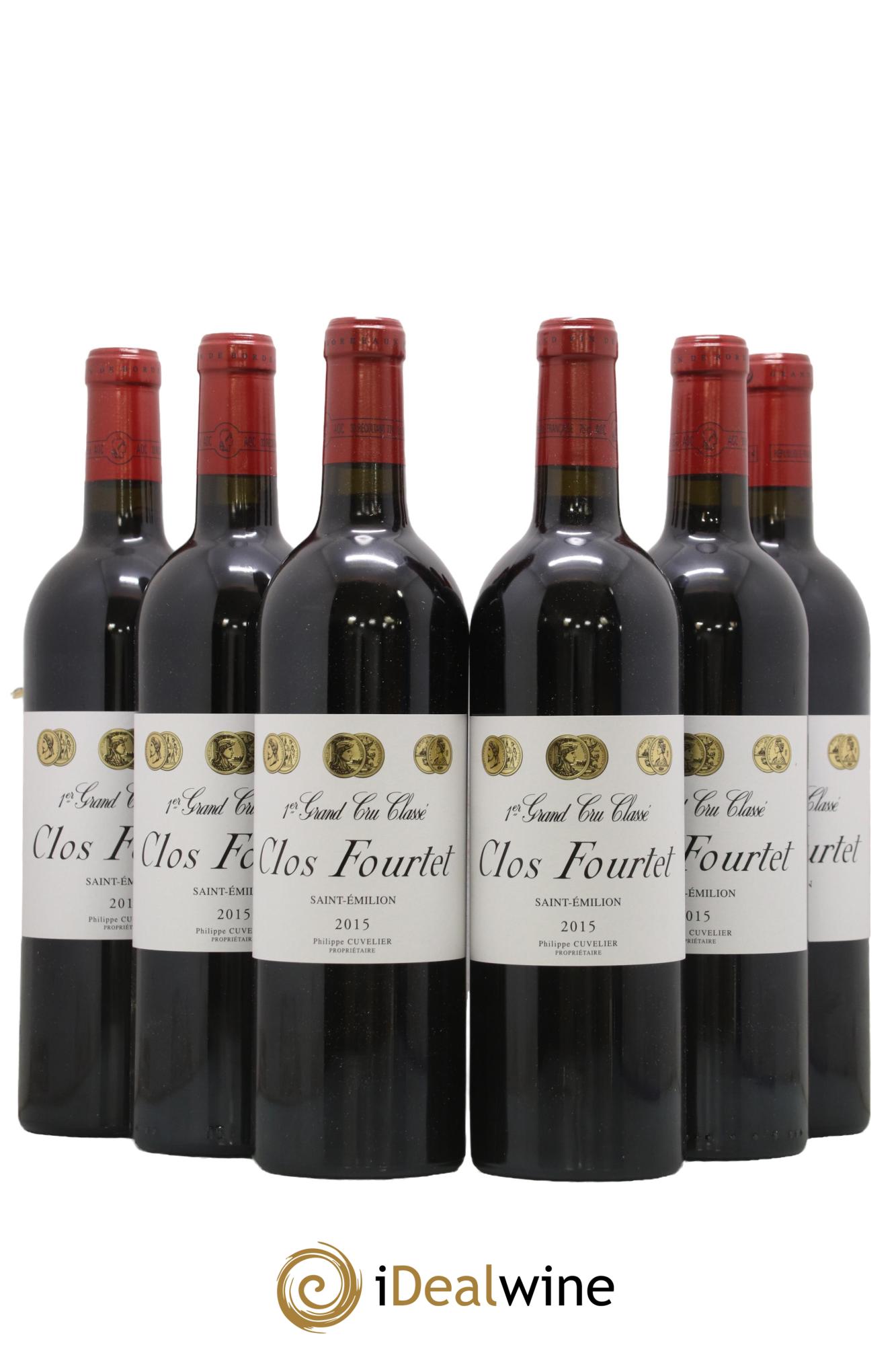 Clos Fourtet 1er Grand Cru Classé B 2015 - Lot de 6 bouteilles - 0