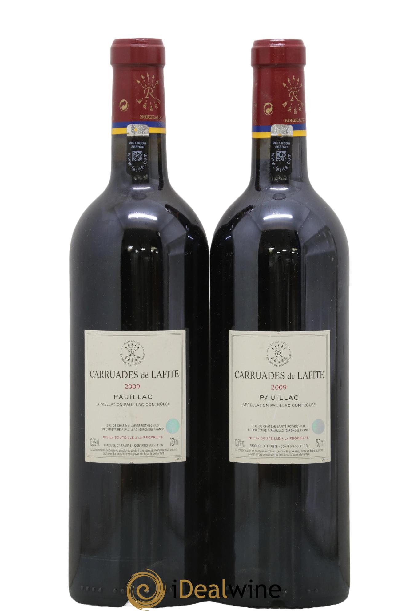 Carruades de Lafite Rothschild Second Vin 2009 - Lot of 2 bottles - 1