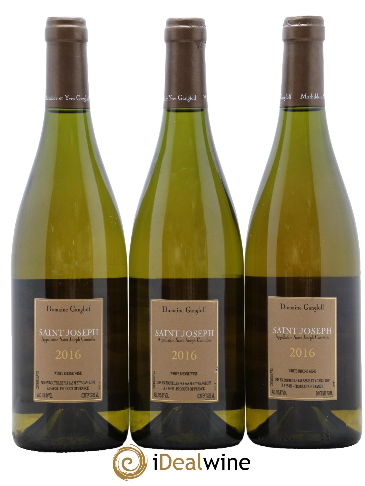 Saint-Joseph Gangloff (Domaine) 2016 - Lot de 3 bouteilles - 1