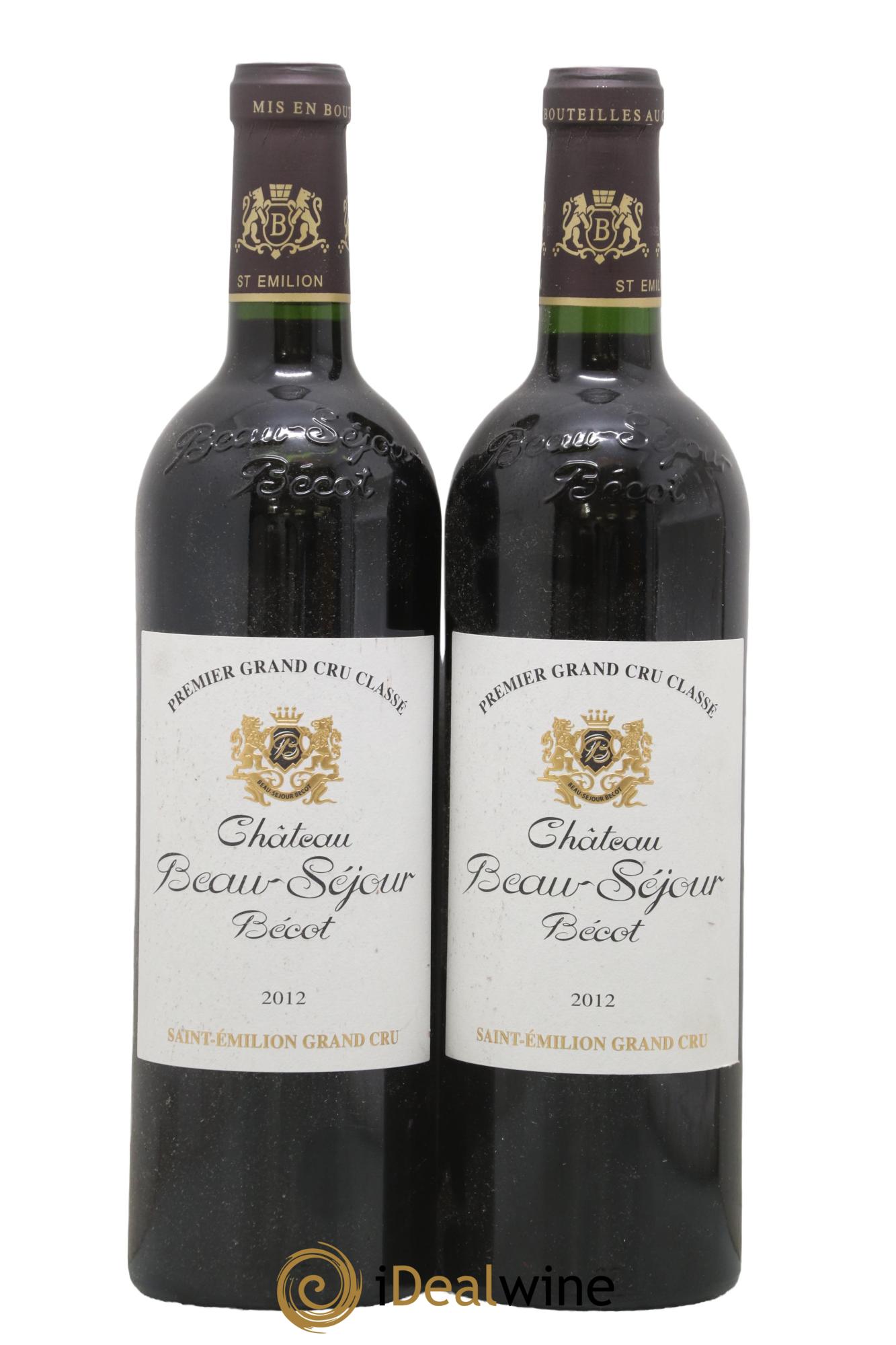 Château Beau-Séjour Bécot 1er Grand Cru Classé B 2012 - Lot de 2 bouteilles - 0
