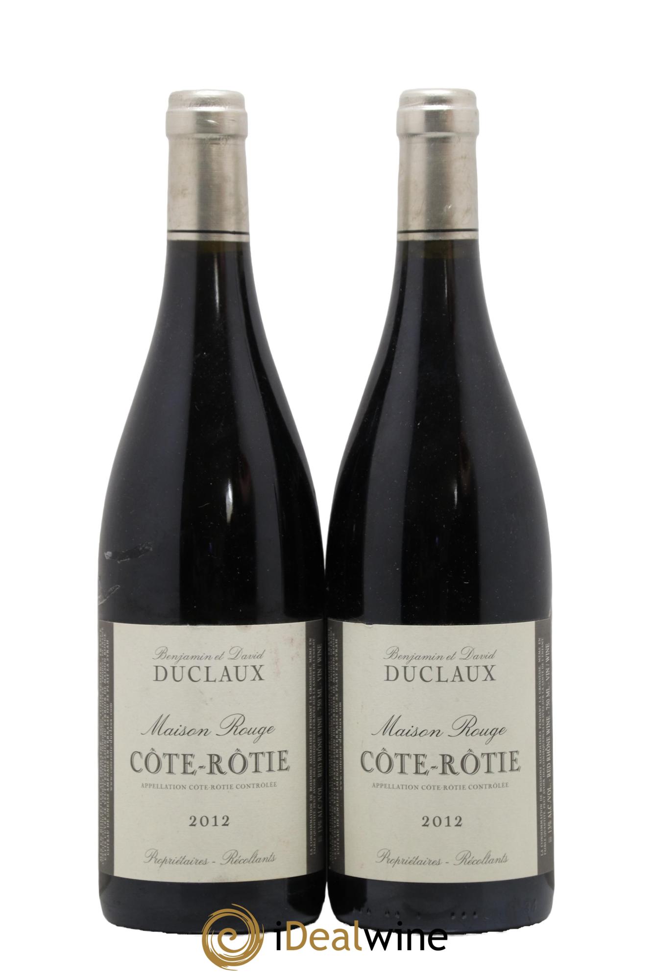 Côte-Rôtie Maison Rouge Domaine Duclaux 2012 - Lot de 2 bouteilles - 0