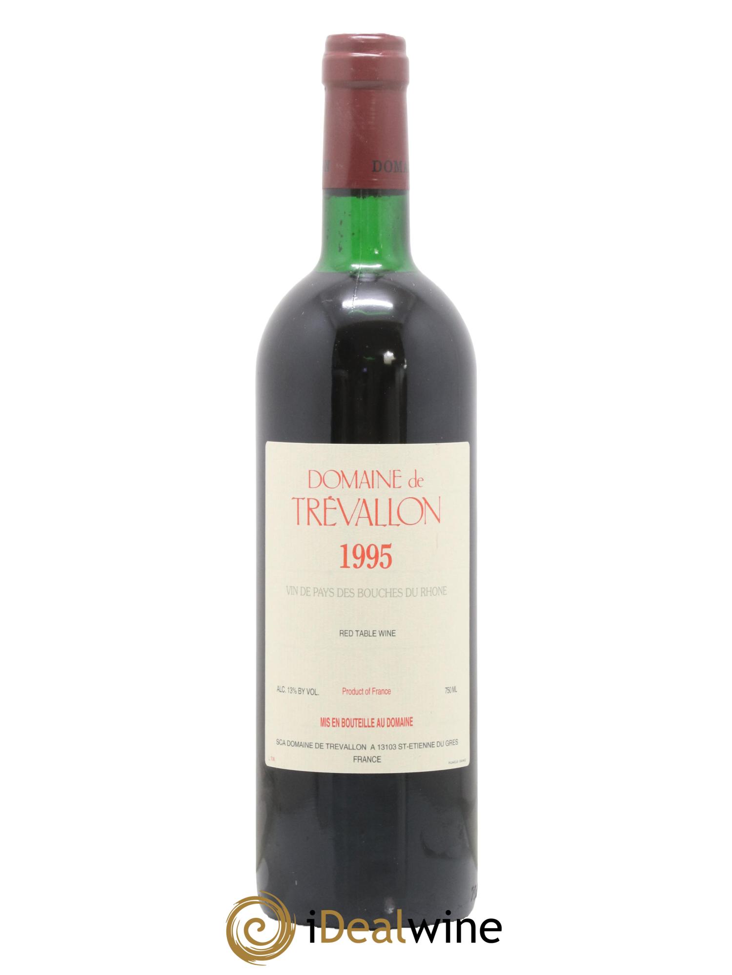 VDP Bouches du Rhône Trévallon (Domaine de) Eloi Dürrbach 1995 - Lot de 1 bouteille - 0