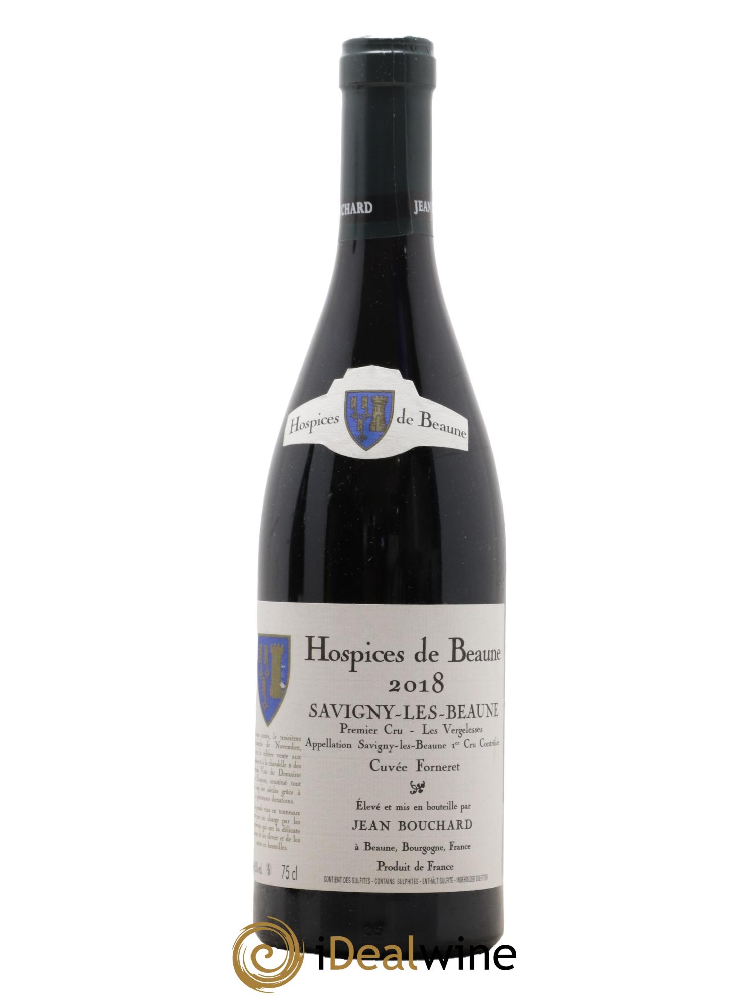 Savigny-lès-Beaune 1er Cru Les Vergelesses Hospices de Beaune Cuvée Forneret Domaine Jean Bouchard 2018 - Lot de 1 bouteille - 0