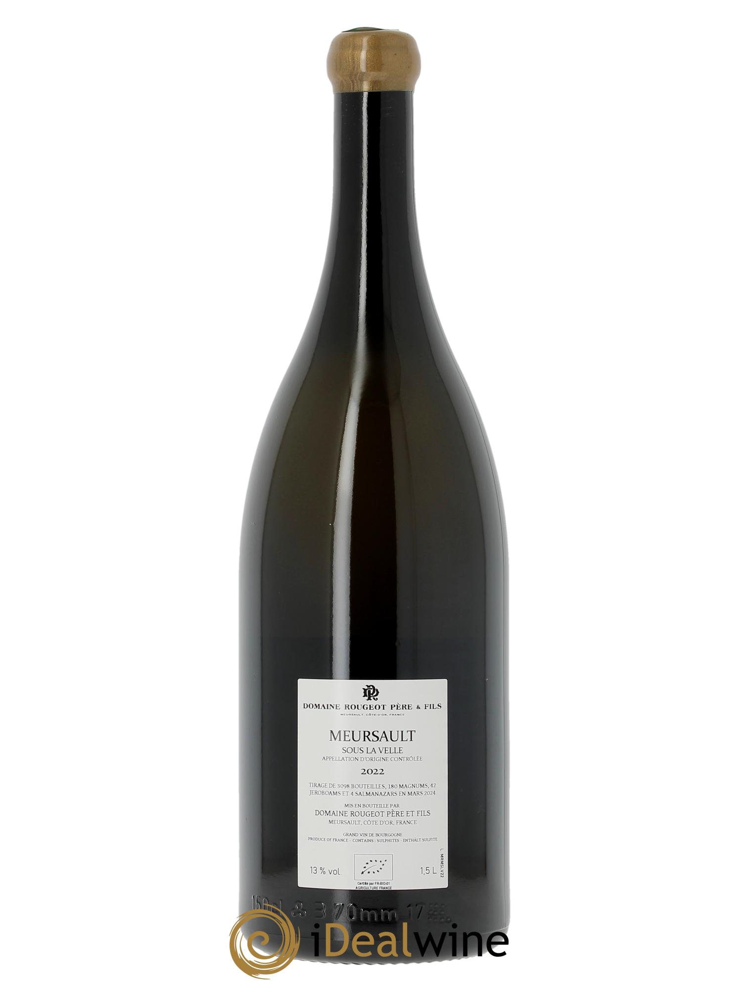 Meursault Sous la Velle Rougeot Père et Fils 2022 - Lotto di 1 magnum - 1