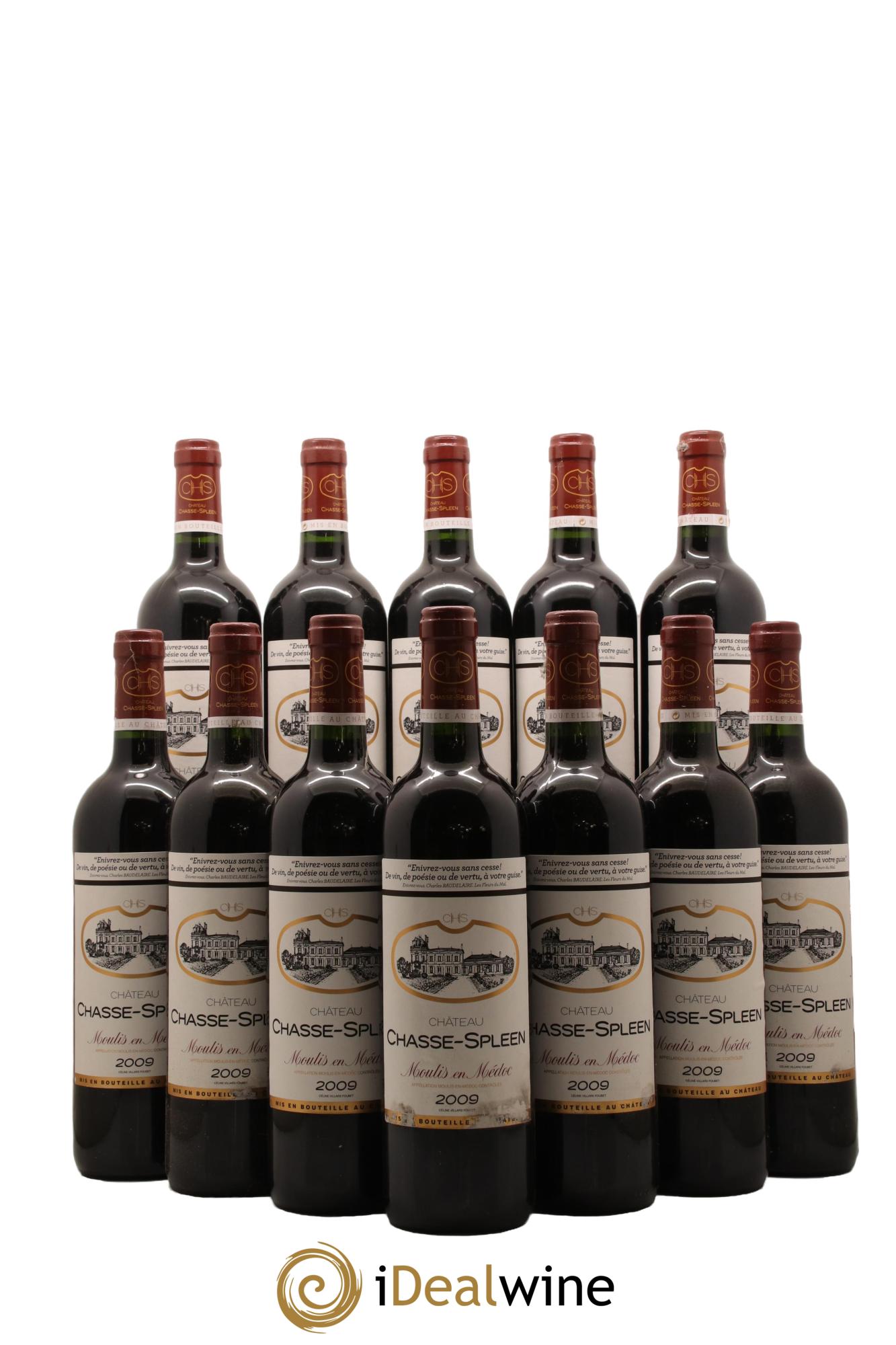 Château Chasse Spleen 2009 - Posten von 12 Flaschen - 0