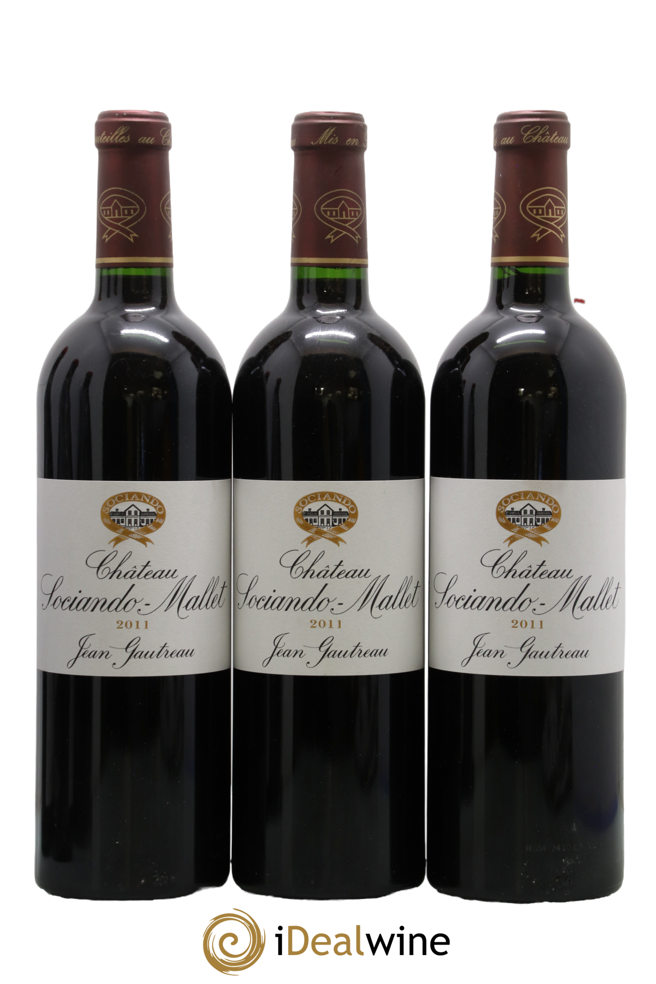 Château Sociando Mallet 2011 - Posten von 3 Flaschen - 0