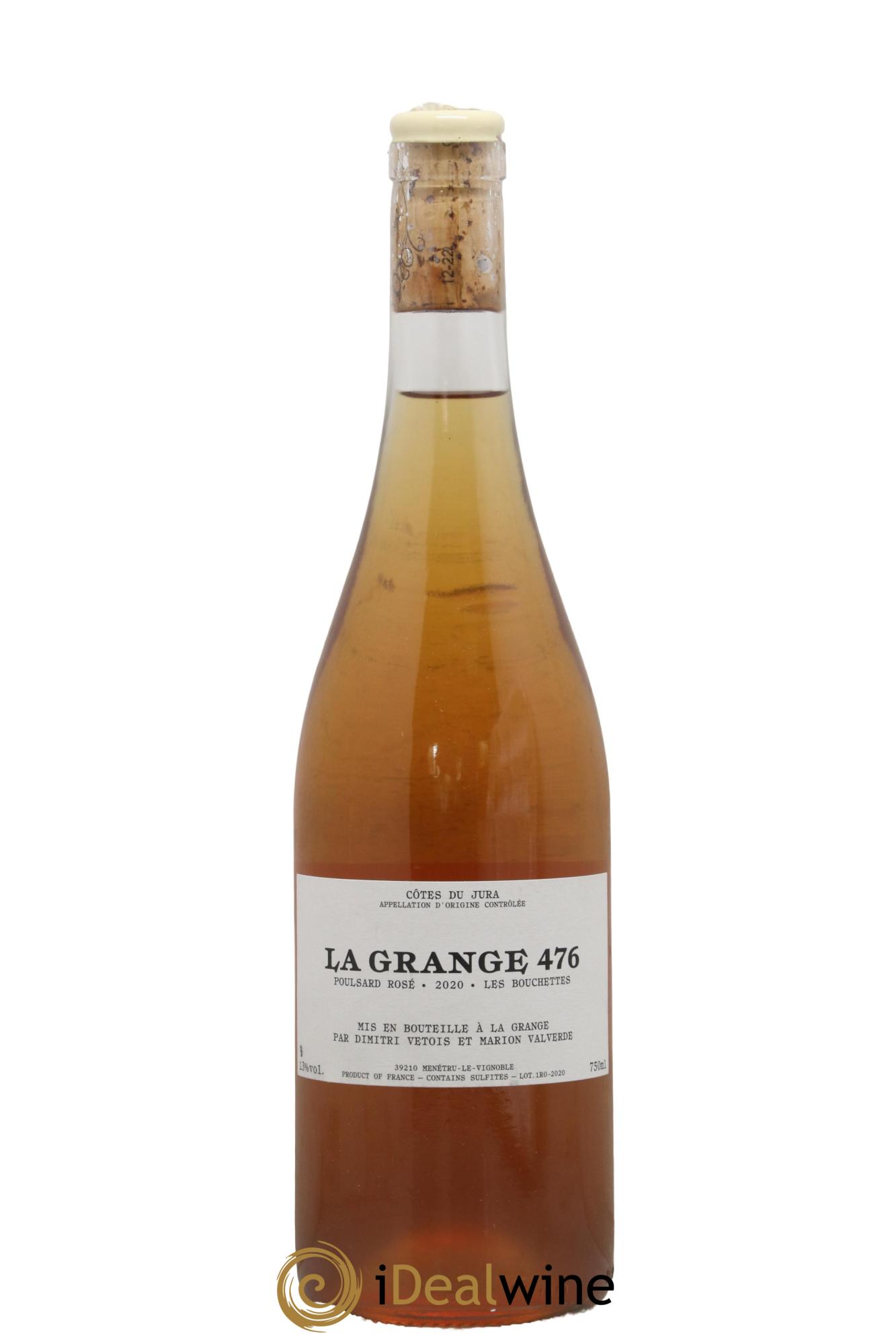 Côtes du Jura Poulsard Les Bouchettes La Grange 476 2020 - Lot de 1 bouteille - 0