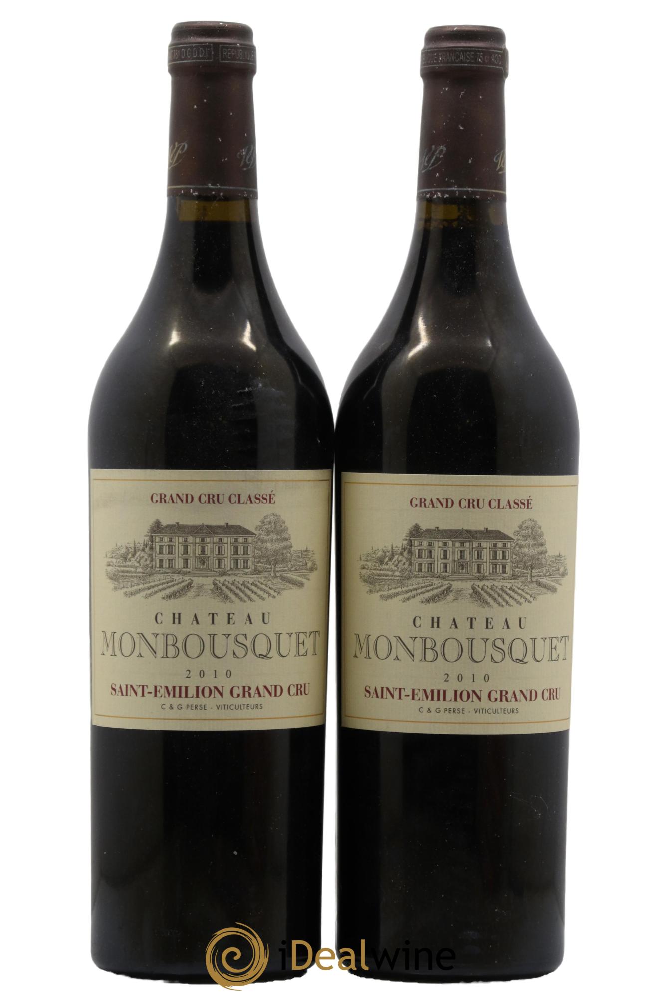 Château Monbousquet Grand Cru Classé 2010 - Lot de 2 bouteilles - 0