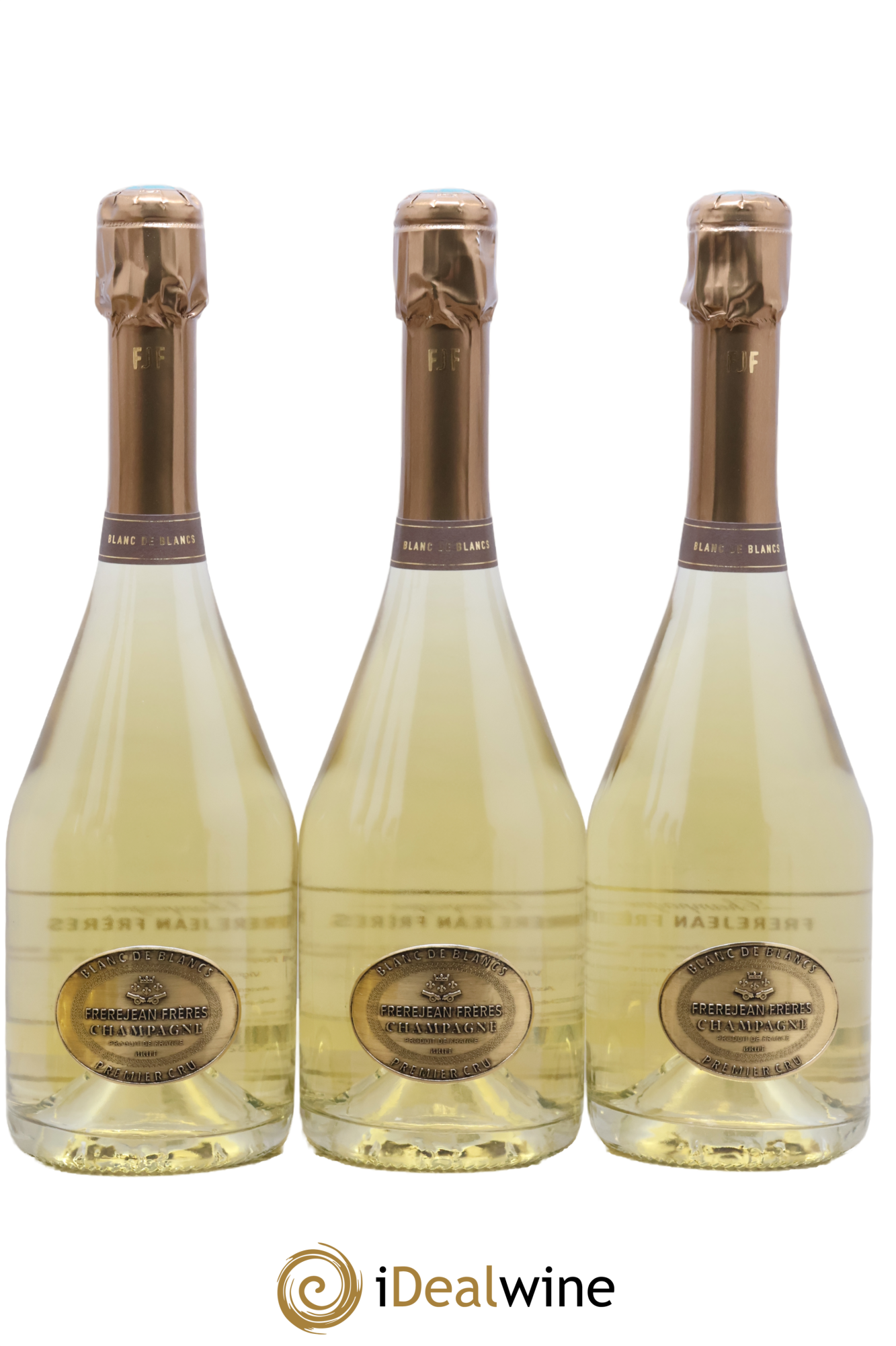 Champagne Blancs De Blancs Frerejean Frères - Lot of 3 bottles - 0
