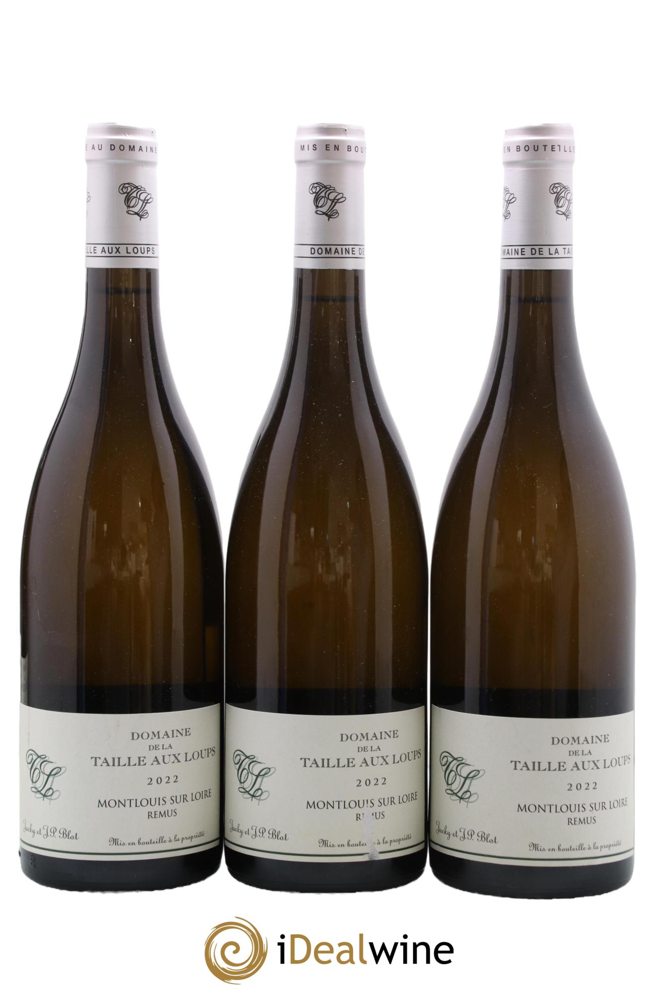 Montlouis-sur-Loire Rémus La Taille aux Loups - Jacky Blot 2022 - Lot de 3 bouteilles - 0