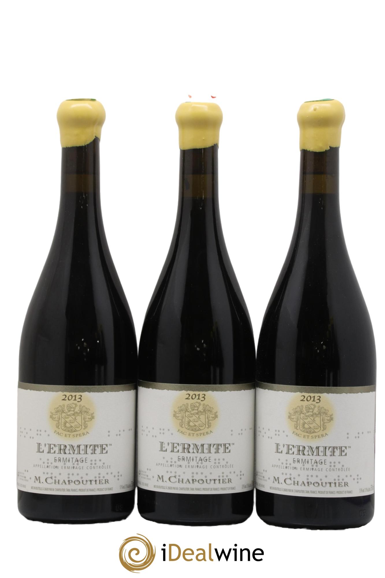 Hermitage Ermitage l'Ermite Chapoutier  2013 - Lot de 6 bouteilles - 1
