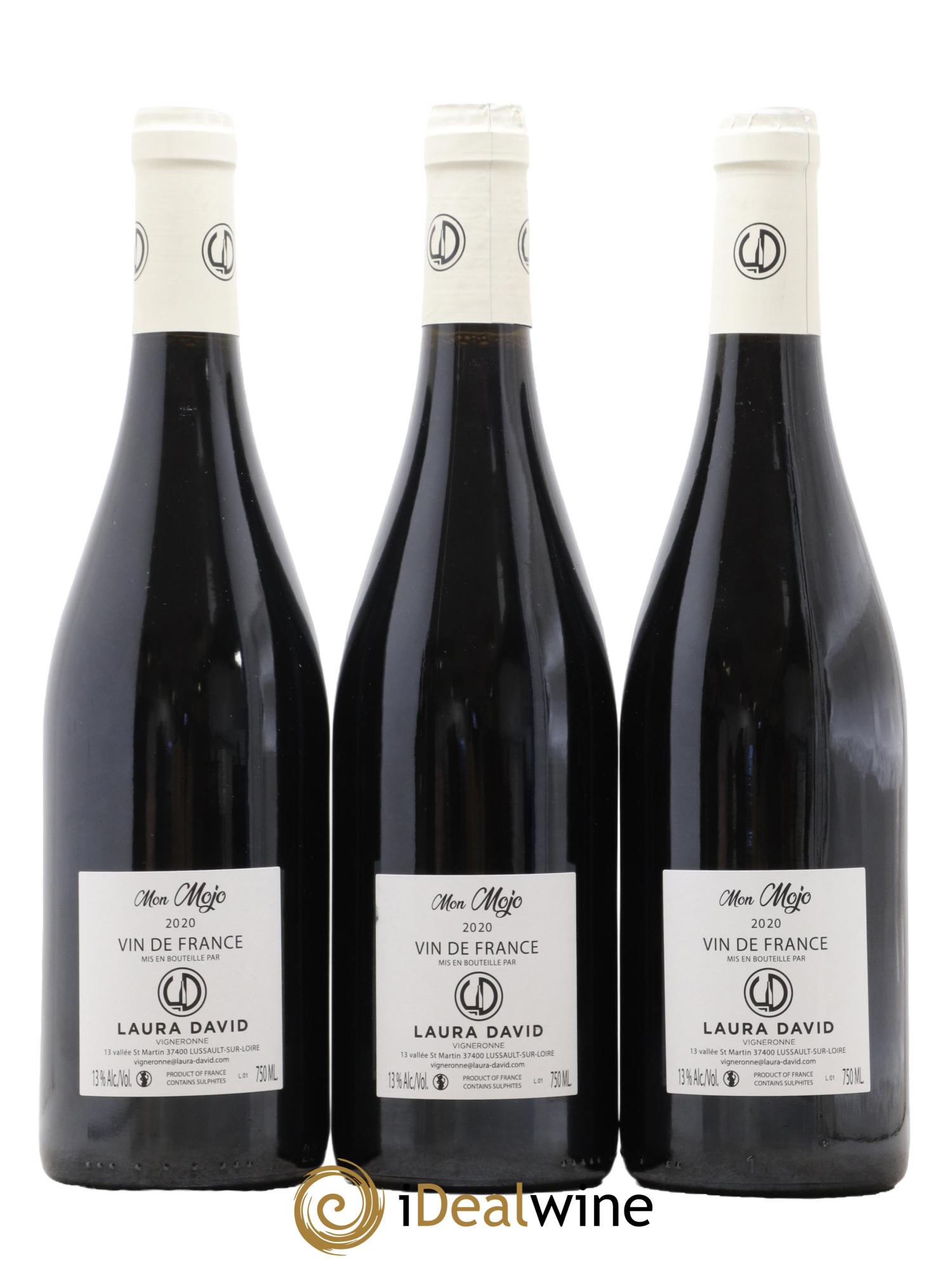 Vin de France Mon Mojo Domaine Laura David 2020 - Lot de 3 bouteilles - 1
