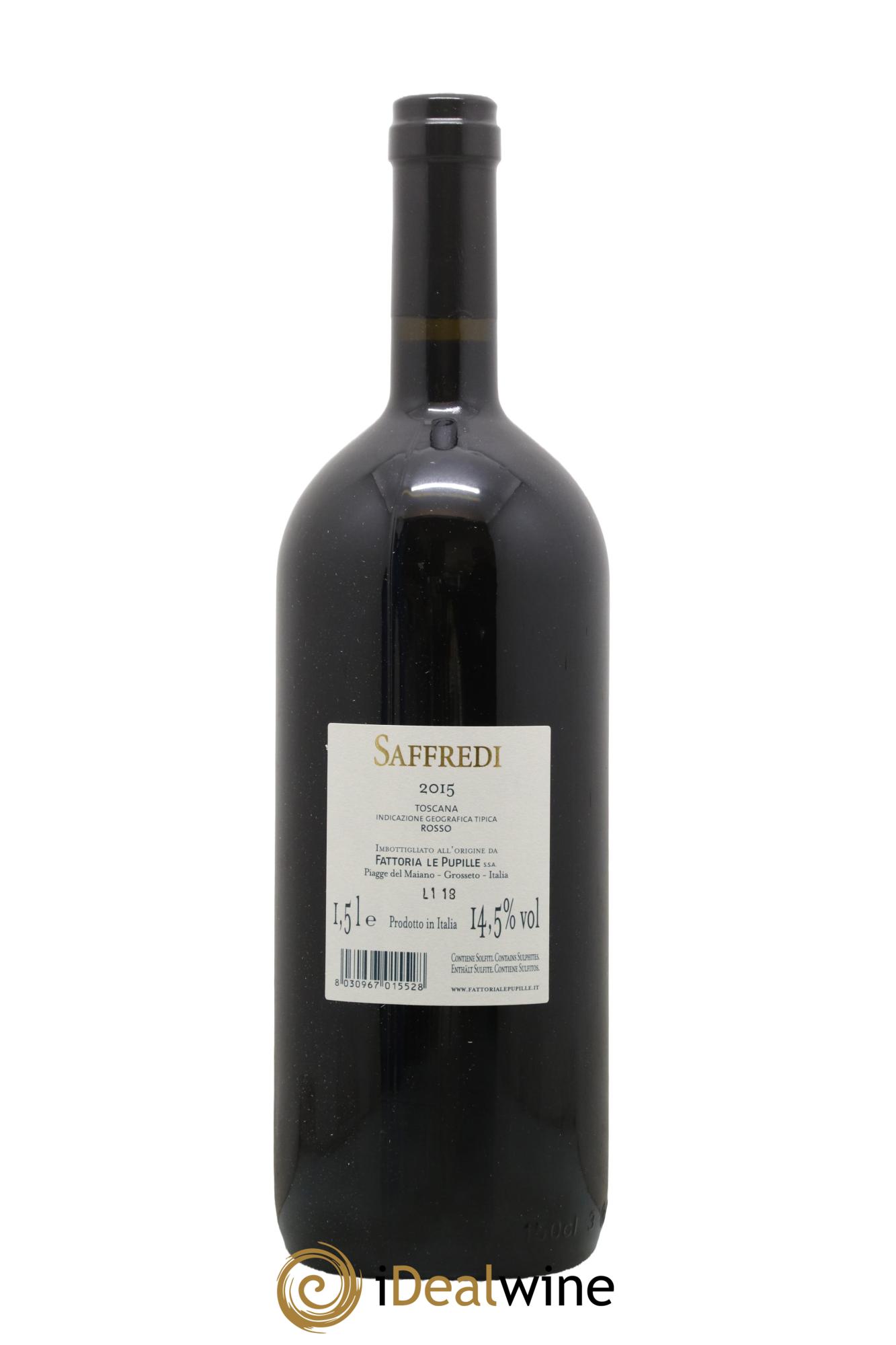 Toscana IGT Saffredi Fattoria Le Pupille 2015 - Lot of 1 magnum - 1
