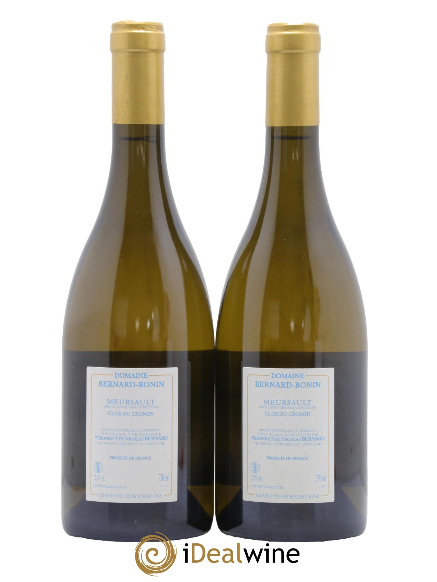 Meursault Clos du Cromin Bernard Bonin  2017 - Lotto di 2 bottiglie - 1
