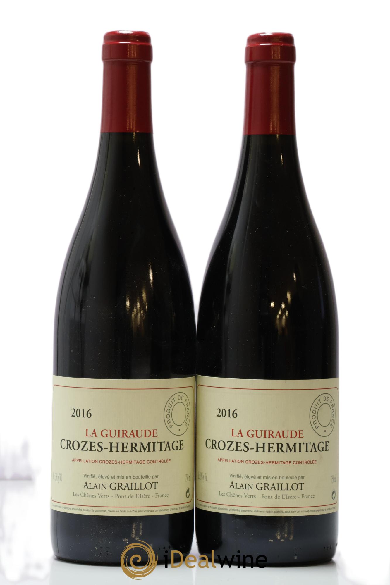 Crozes-Hermitage La Guiraude Domaine Graillot 2016 - Lot de 2 bouteilles - 0