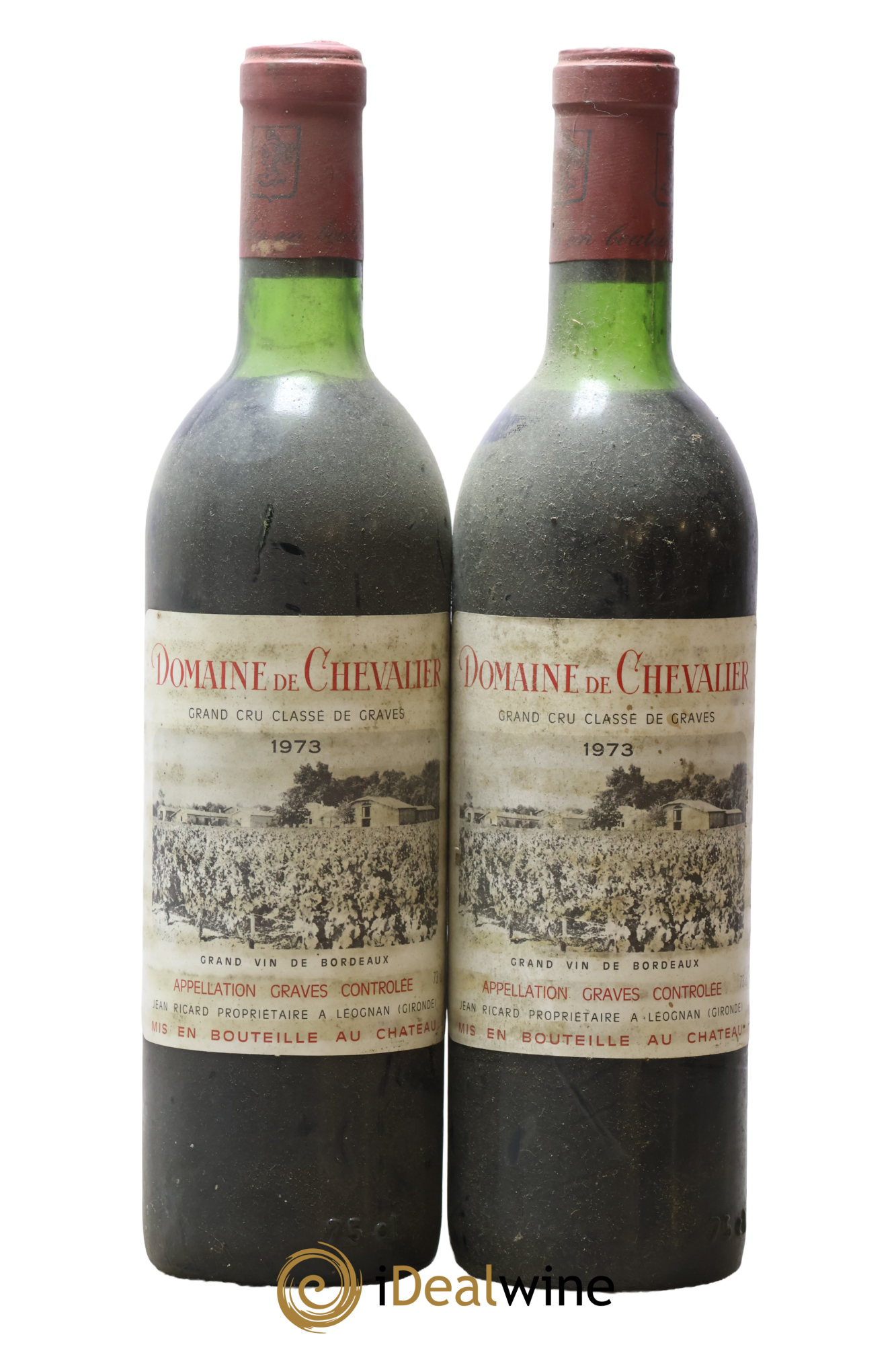 Domaine de Chevalier Cru Classé de Graves 1973 - Lot of 2 bottles - 0