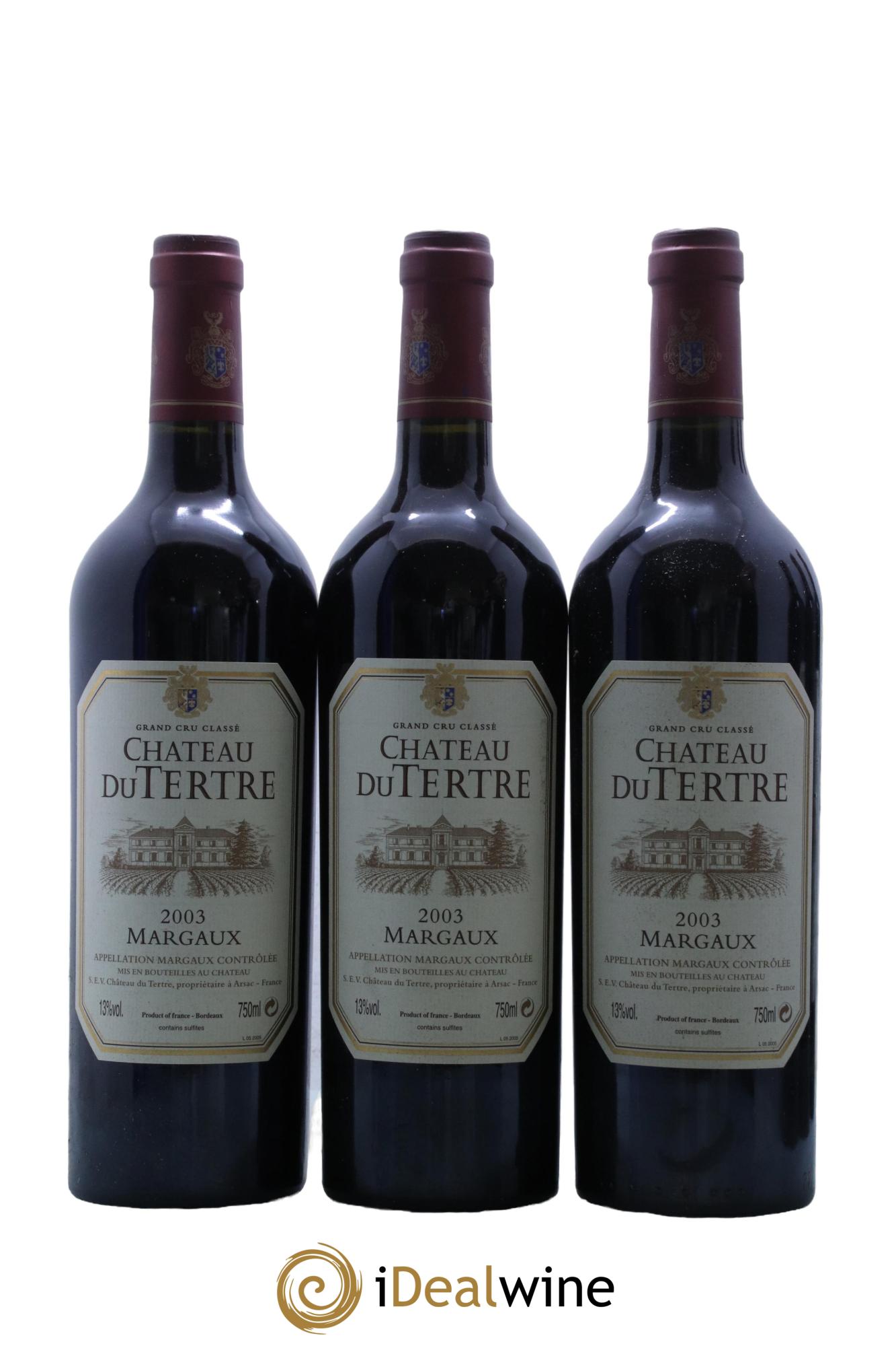 Château du Tertre 5ème Grand Cru Classé 2003 - Lot de 12 bouteilles - 3