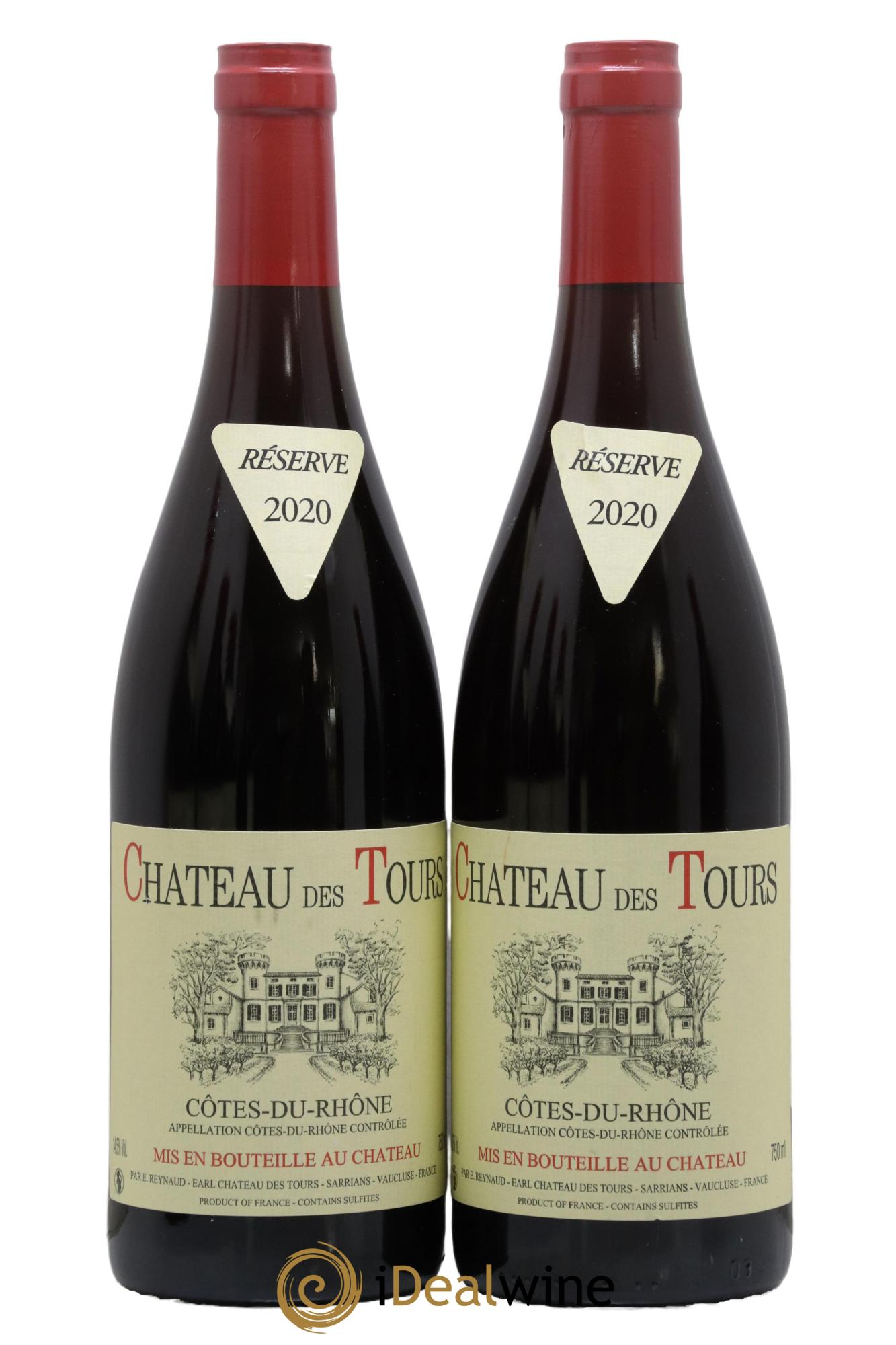 Côtes-du-Rhône Château des Tours Emmanuel Reynaud 2020 - Lot of 2 bottles - 0