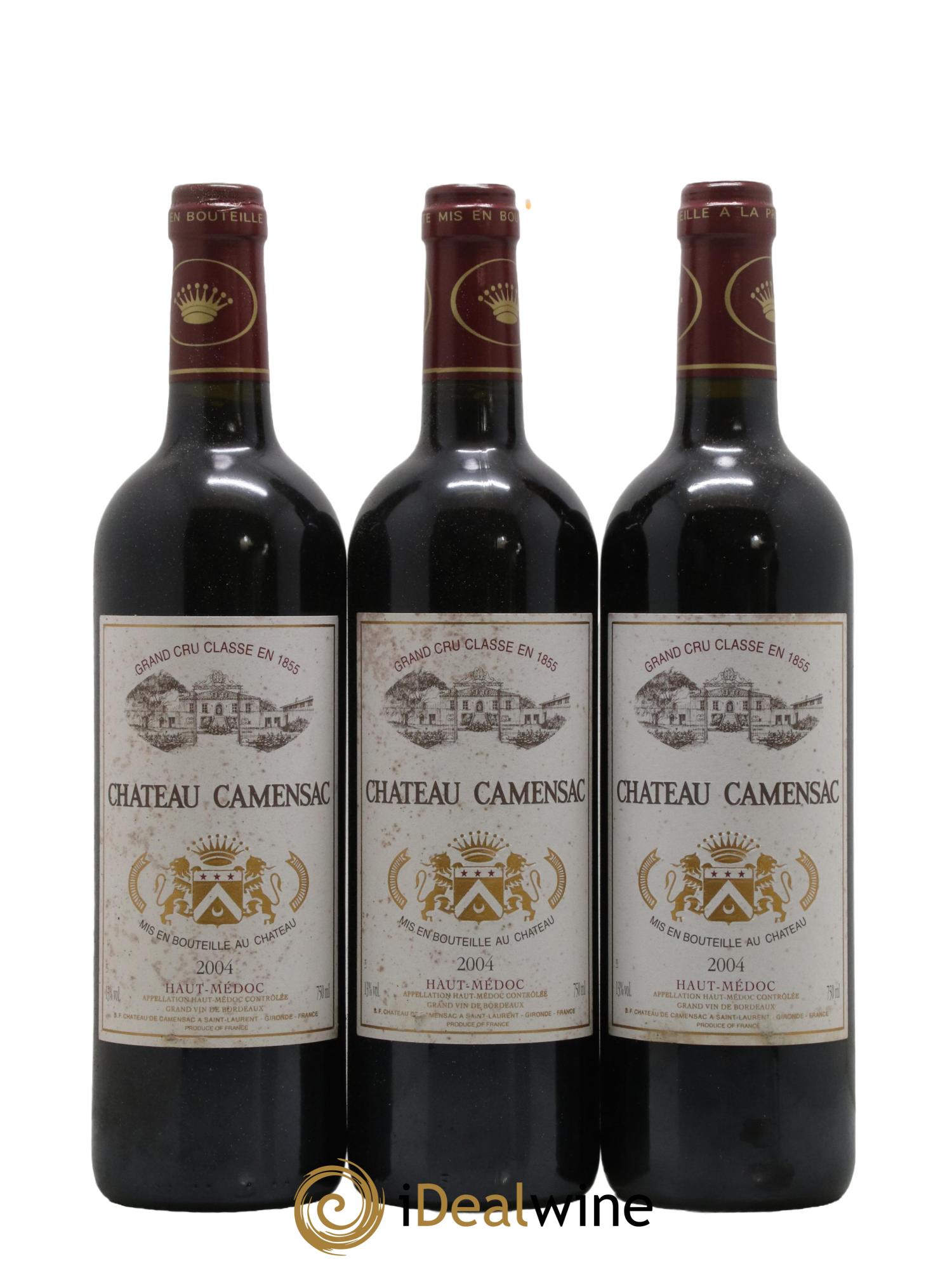 Château Camensac 5ème Grand Cru Classé 2004 - Lot de 12 bouteilles - 1