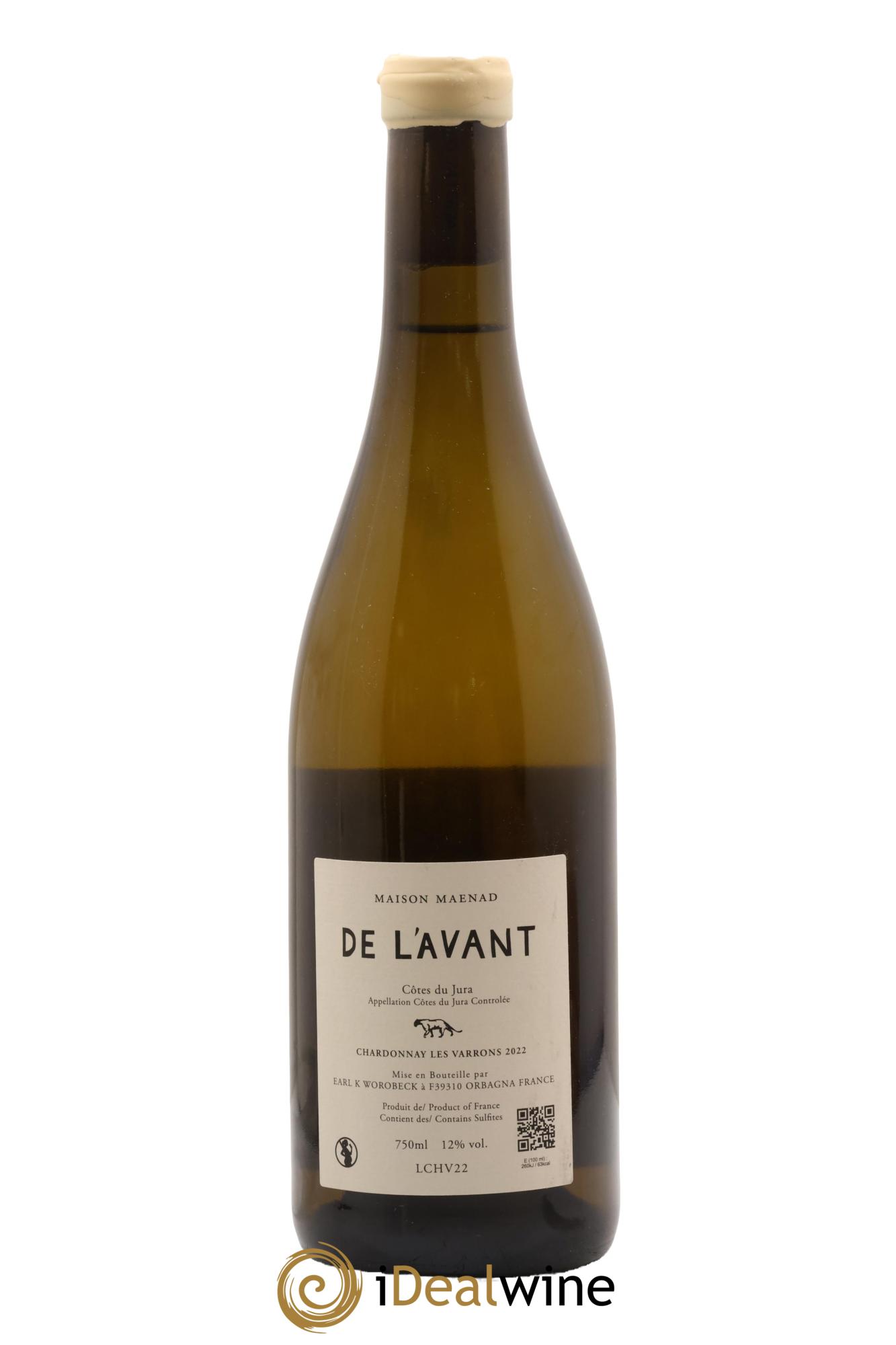 Côtes du Jura De l'Avant Les Varrons Katie Worobeck Maison Maenad 2022 - Posten von 1 Flasche - 1