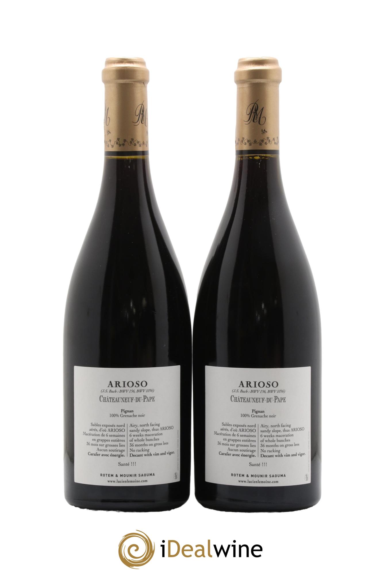 Châteauneuf-du-Pape Arioso Rotem & Mounir Saouma  2020 - Lot of 2 bottles - 1
