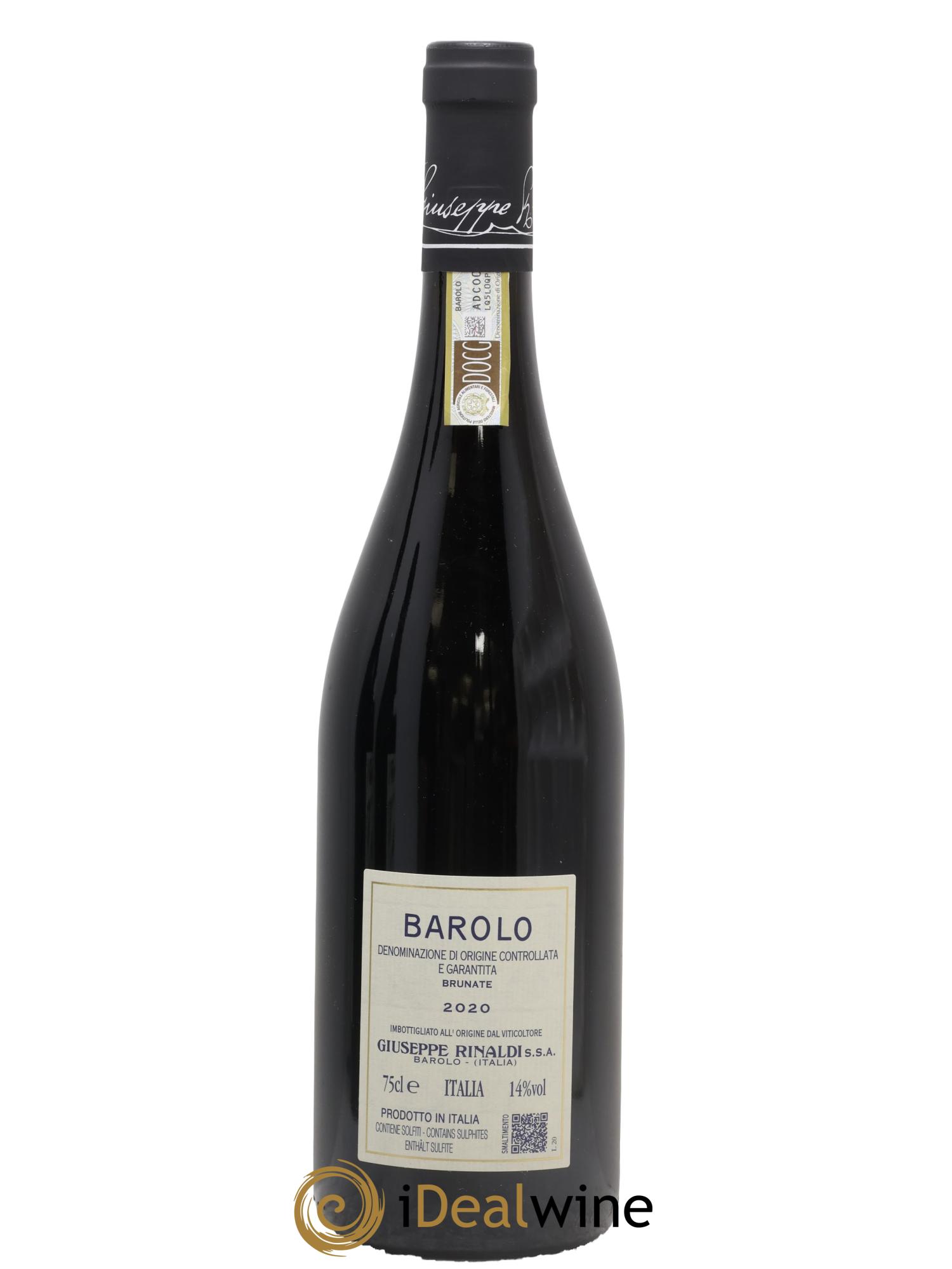 Barolo DOCG Brunate Giuseppe Rinaldi 2020 - Lotto di 1 bottiglia - 1