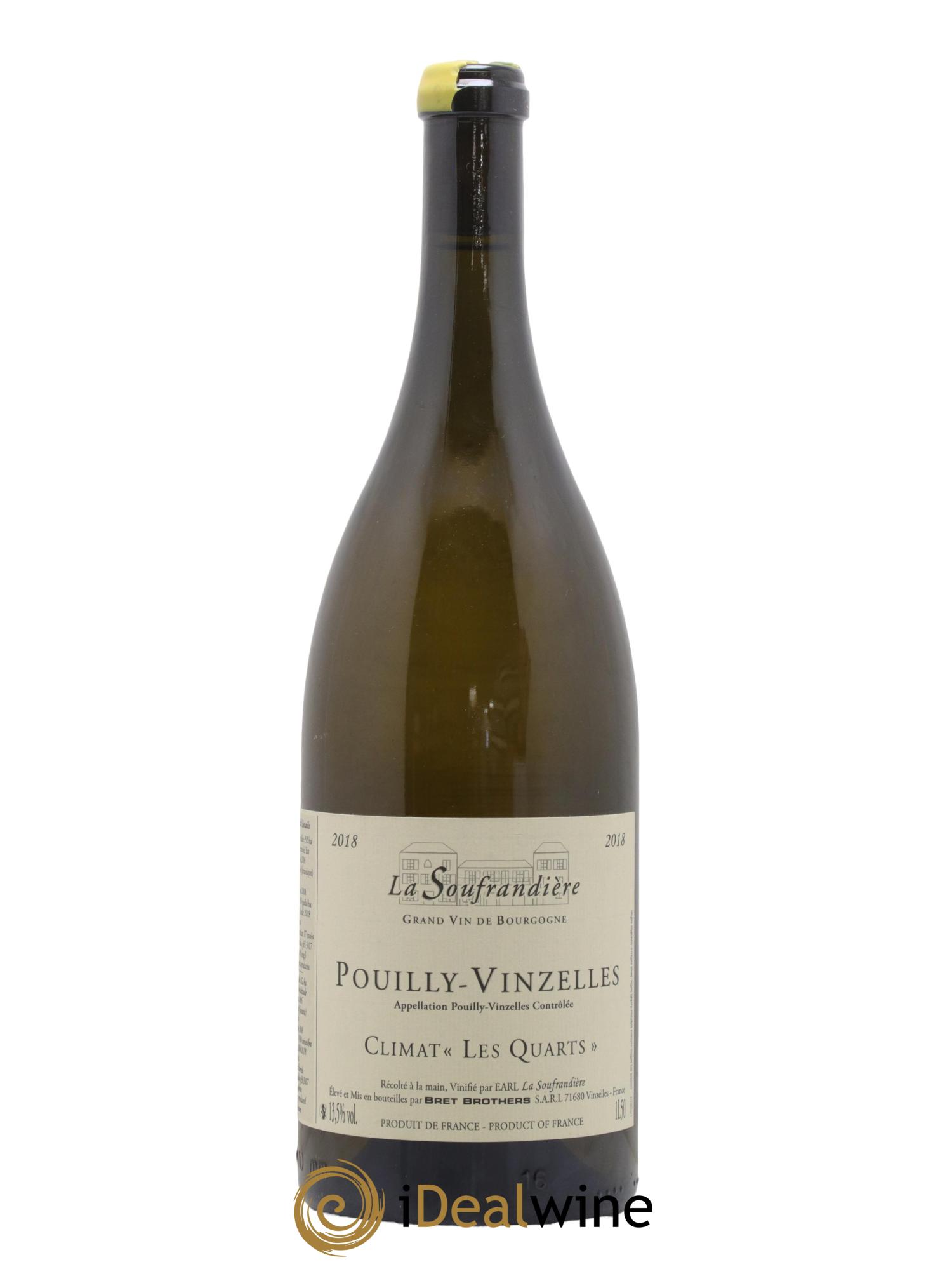 Pouilly-Vinzelles Les Quarts La Soufrandière - Bret Brothers 2018 - Lot de 1 magnum - 0