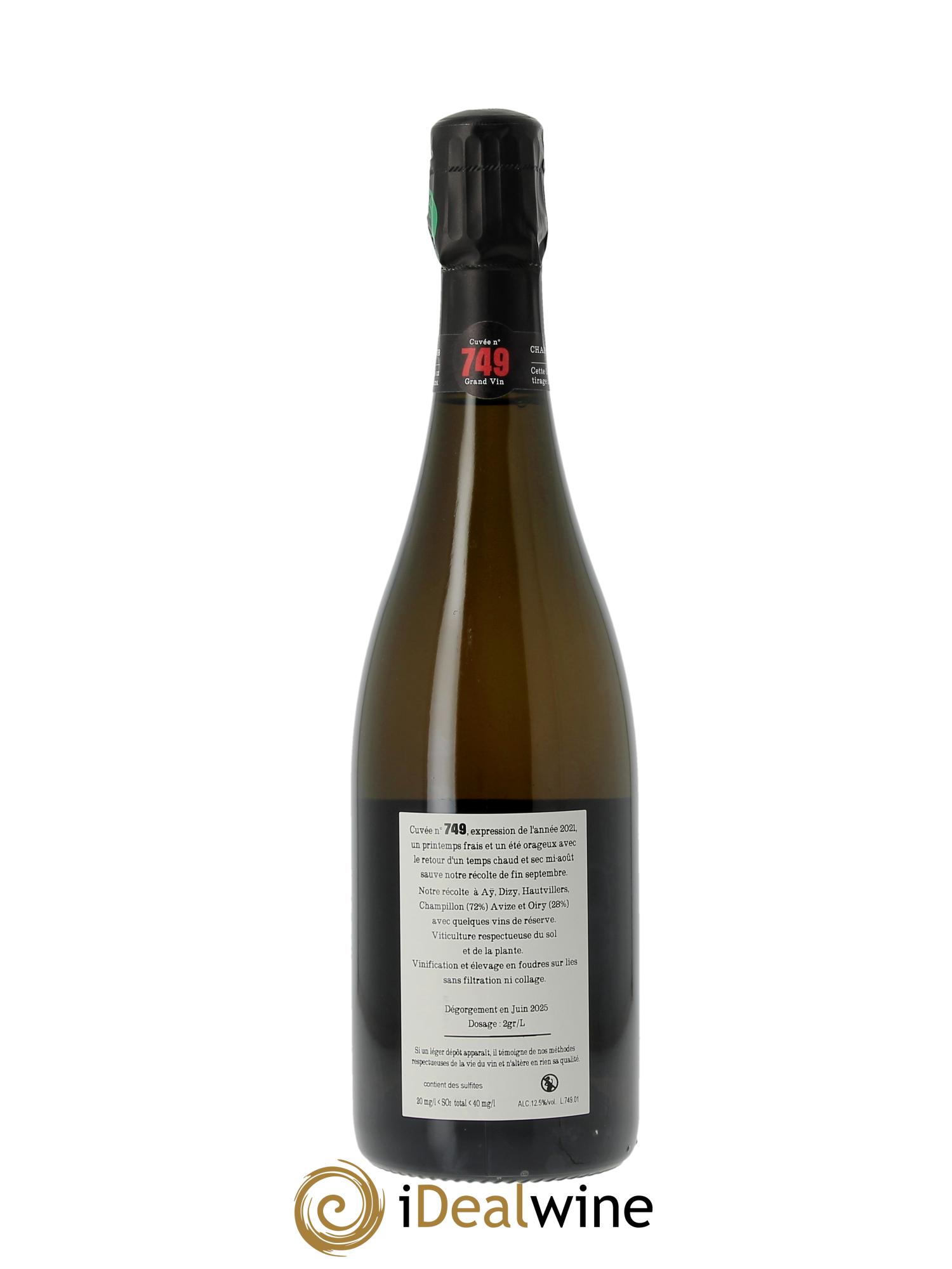 Cuvée 749 Extra-Brut Jacquesson  - Lot of 1 bottle - 1