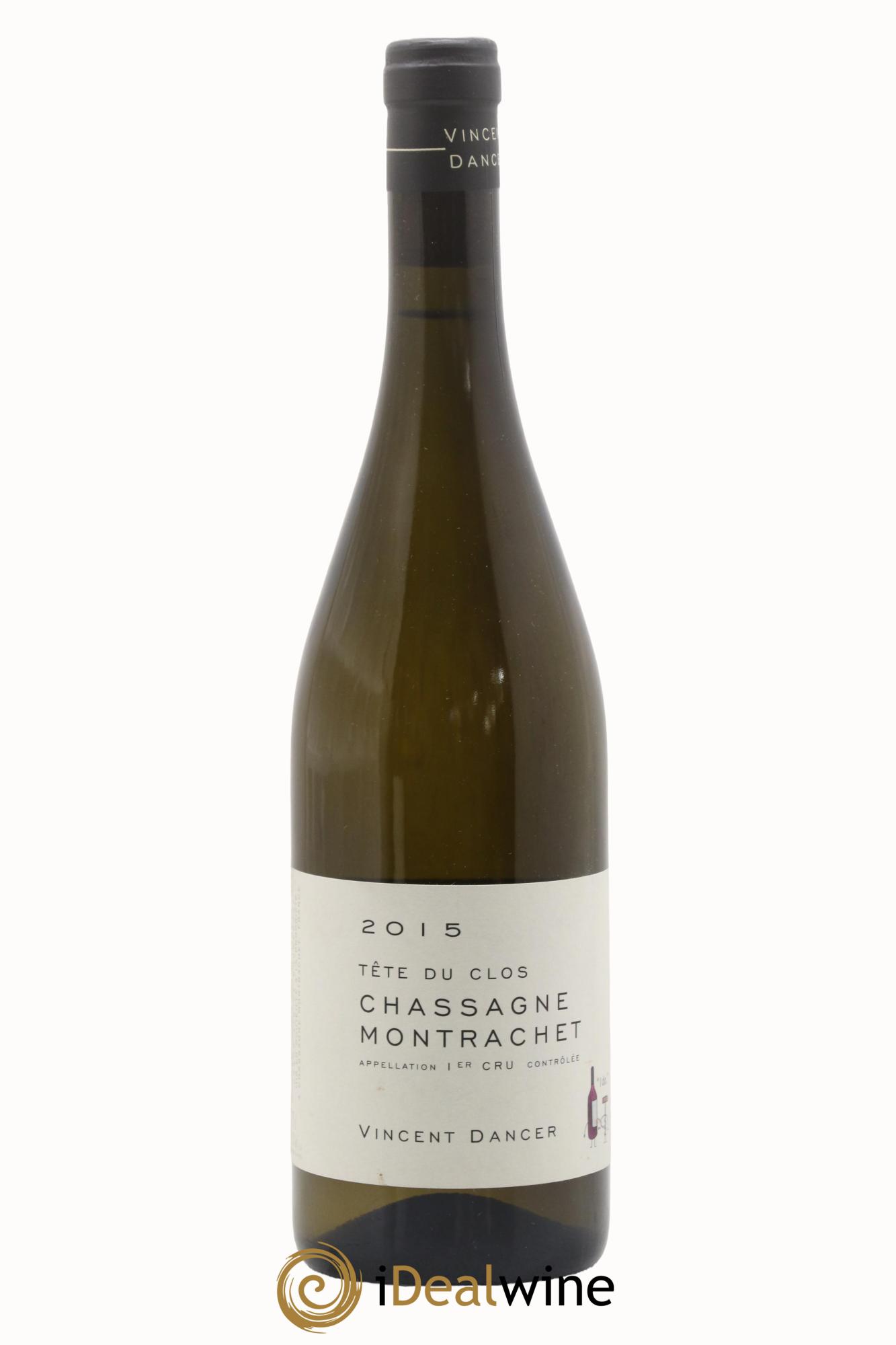 Chassagne-Montrachet 1er Cru (Morgeot) Tête du Clos Vincent Dancer 2015 - Lot of 1 bottle - 0