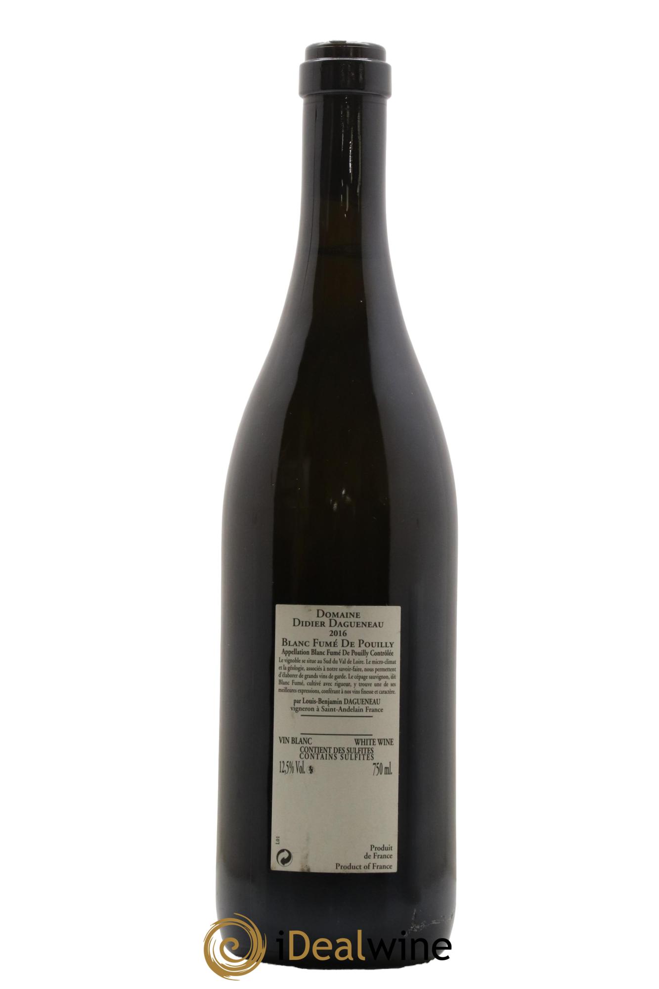 Pouilly-Fumé Buisson Renard Dagueneau (Domaine Didier - Louis-Benjamin) 2016 - Lot de 1 bouteille - 1