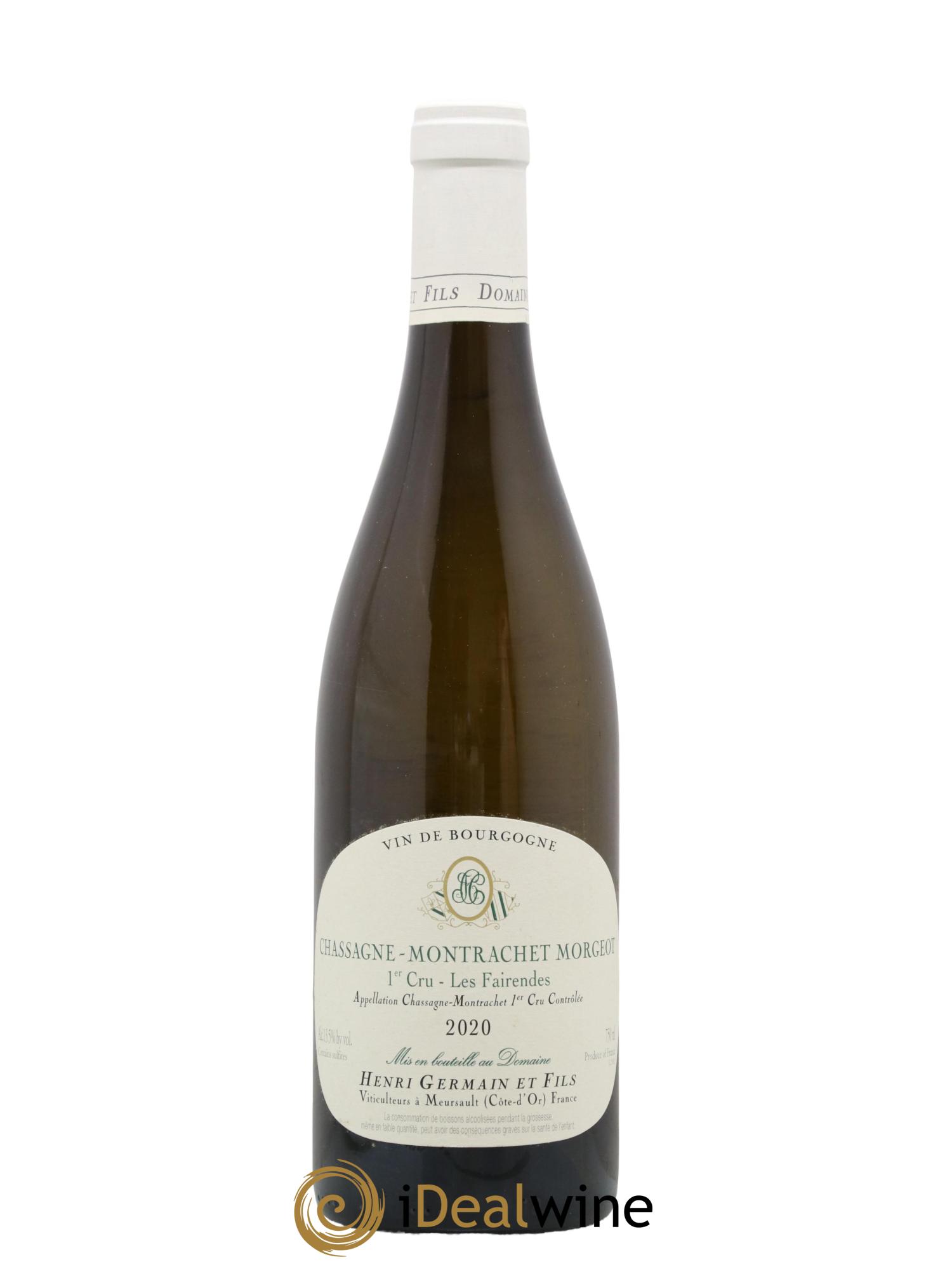 Chassagne-Montrachet 1er Cru Morgeot Les Fairendes Henri Germain 2020 - Lot de 1 bouteille - 0