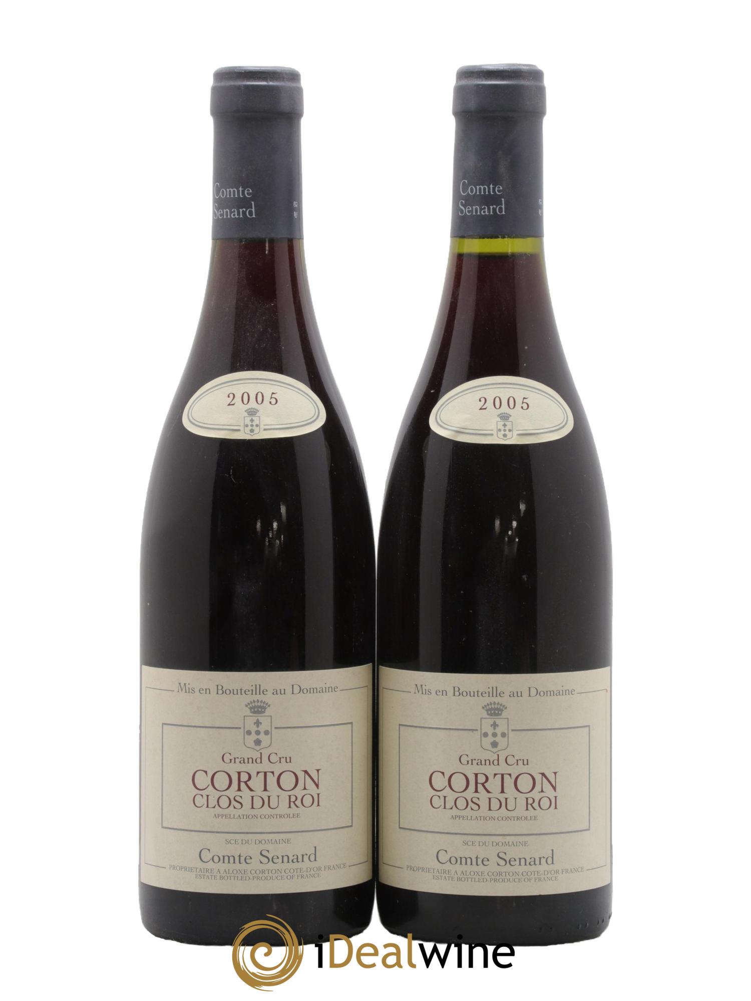 Corton Grand Cru Clos du Roi Comte Senard 2005 - Lot de 2 bouteilles - 0