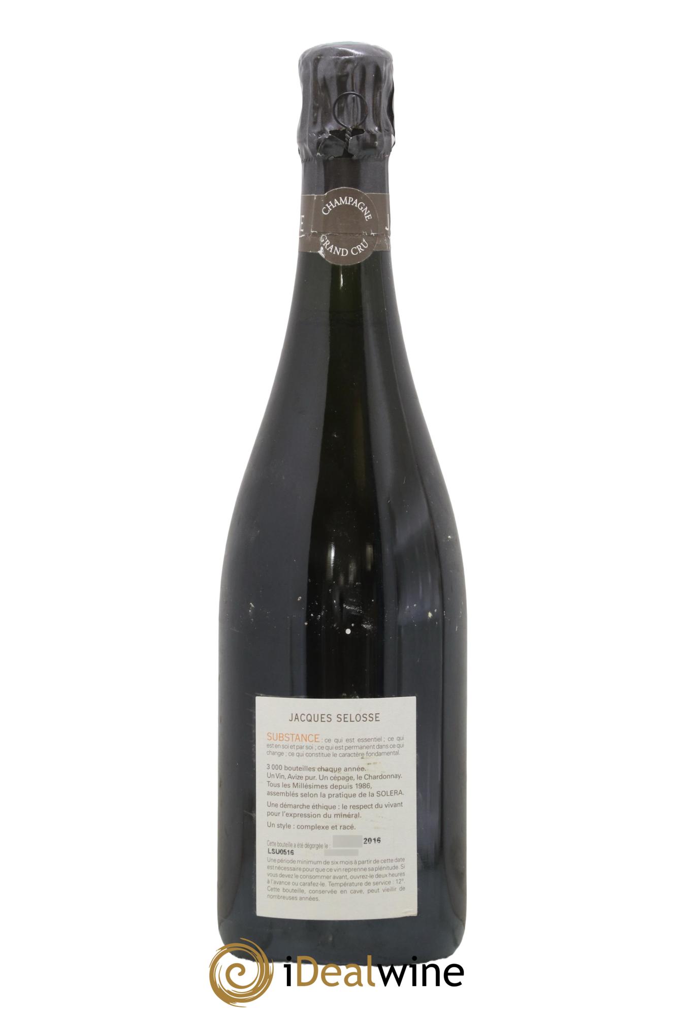 Substance Jacques Selosse - Lot de 1 bouteille - 1
