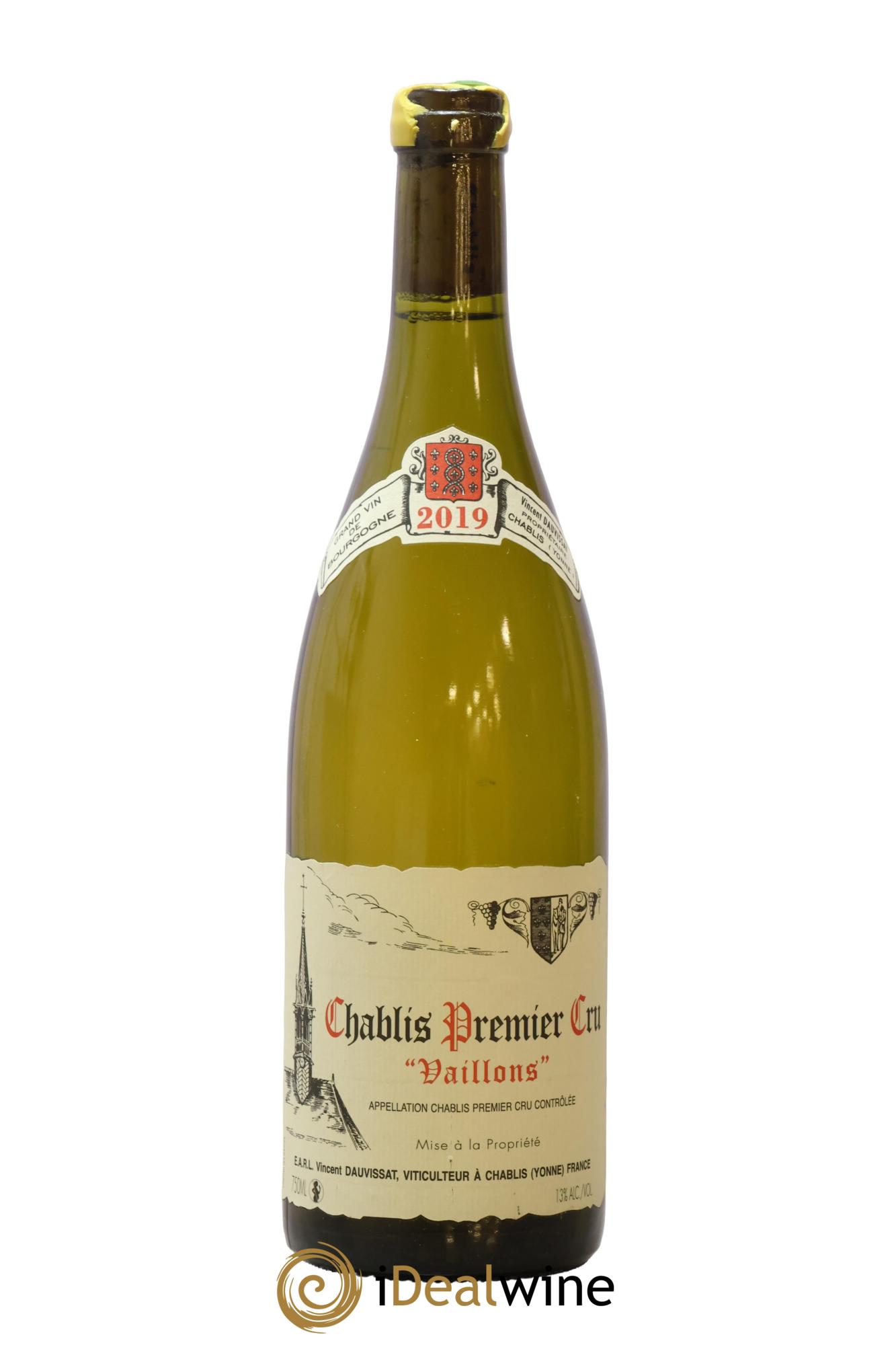 Chablis 1er Cru Vaillons Vincent Dauvissat (Domaine) 2019 - Lot de 1 bouteille - 0