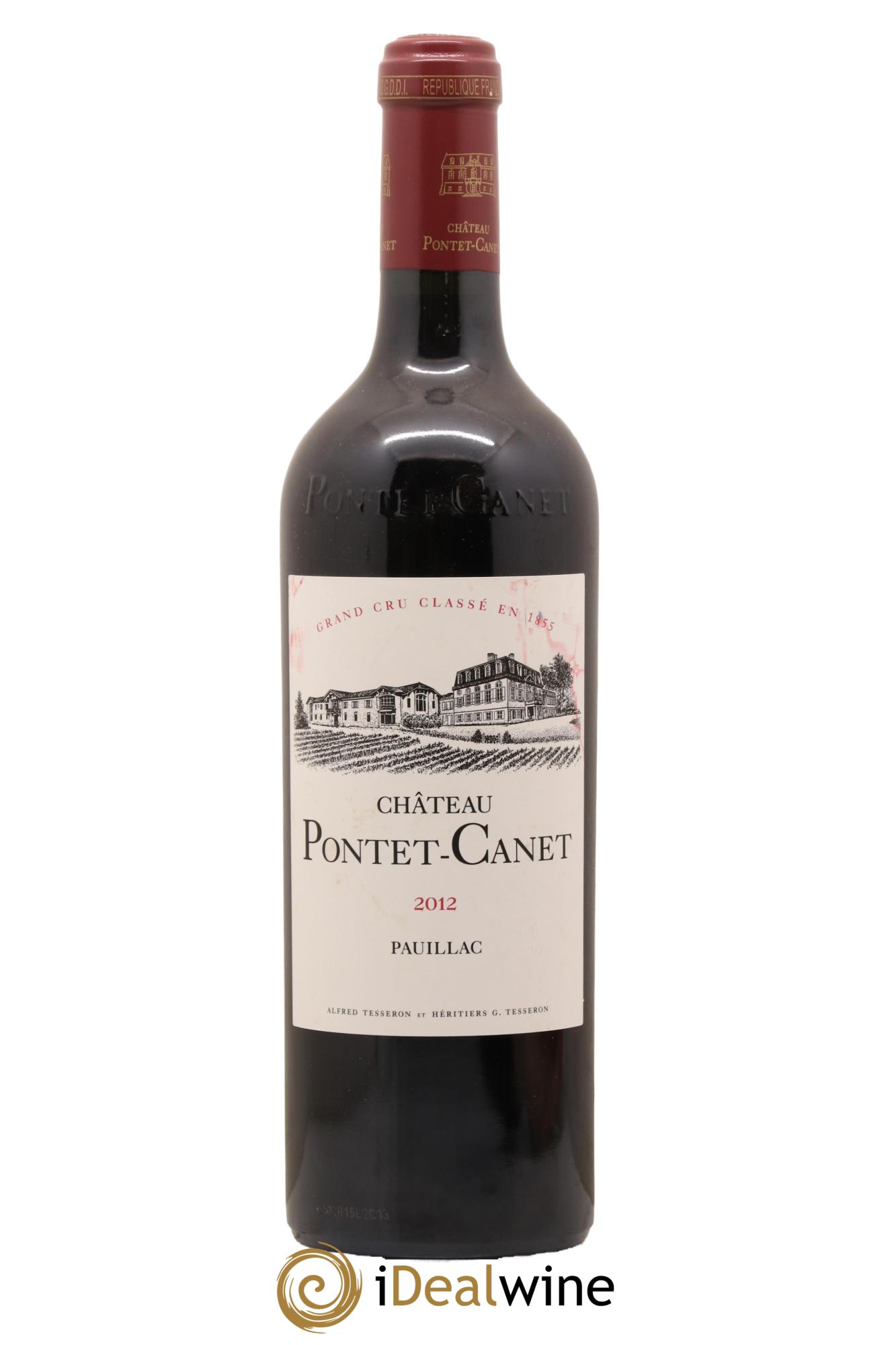 Château Pontet Canet 5ème Grand Cru Classé 2012 - Lot de 1 bouteille - 0