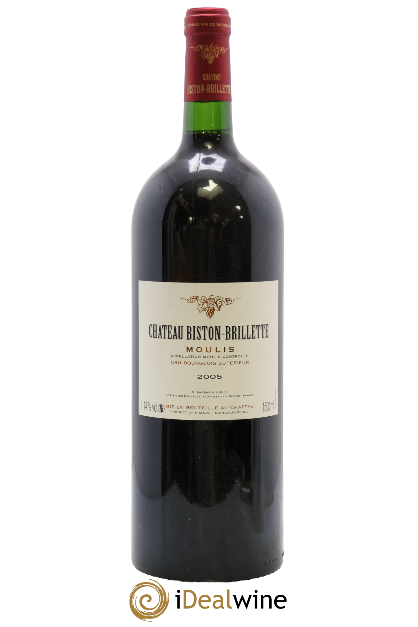 Moulis-en-Médoc Château Briston Brilette 2005 - Lot de 1 magnum - 0