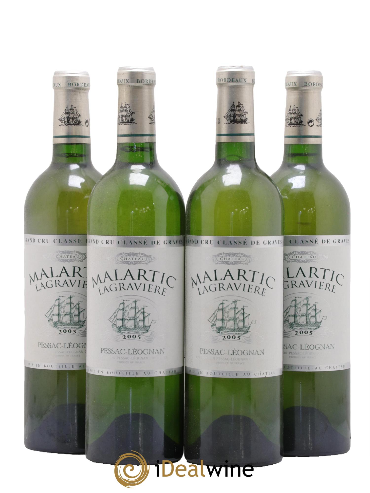 Château Malartic-Lagravière Cru Classé de Graves 2005 - Lot de 4 bouteilles - 0