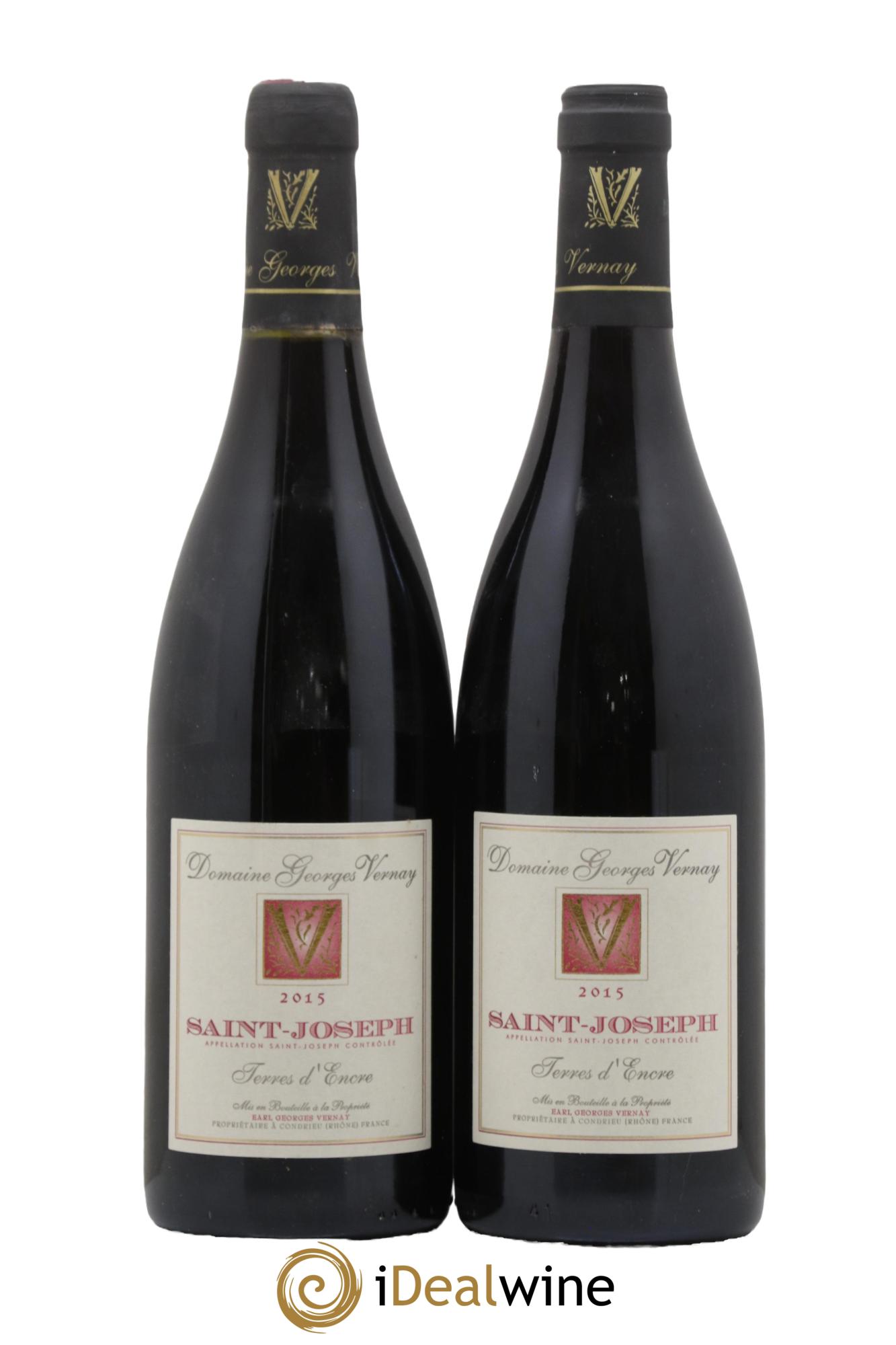 Saint-Joseph Terres d'Encre Georges Vernay 2015 - Lot of 2 bottles - 0