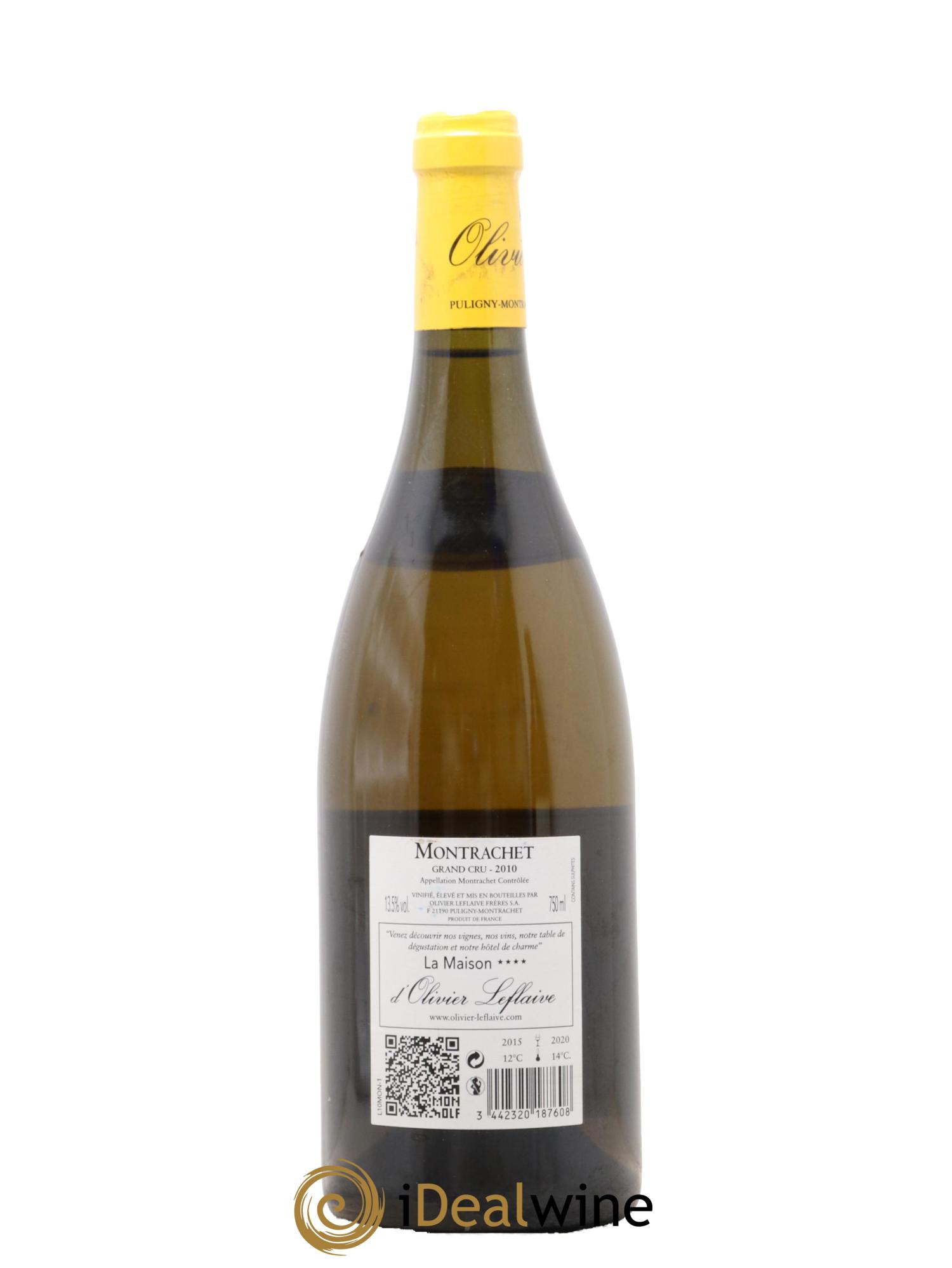 Montrachet Grand Cru Olivier Leflaive 2010 - Lot de 1 bouteille - 1