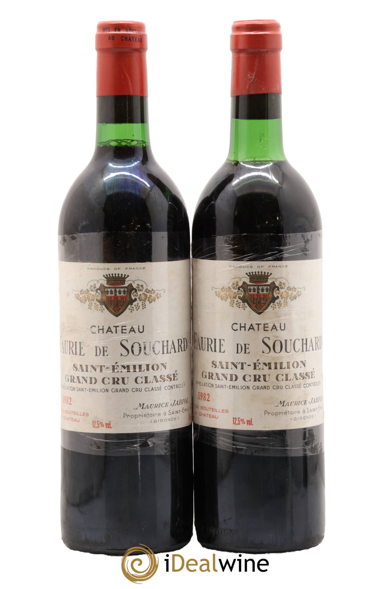 Château Faurie de Souchard Grand Cru Classé 1982 - Lot de 2 bouteilles - 0