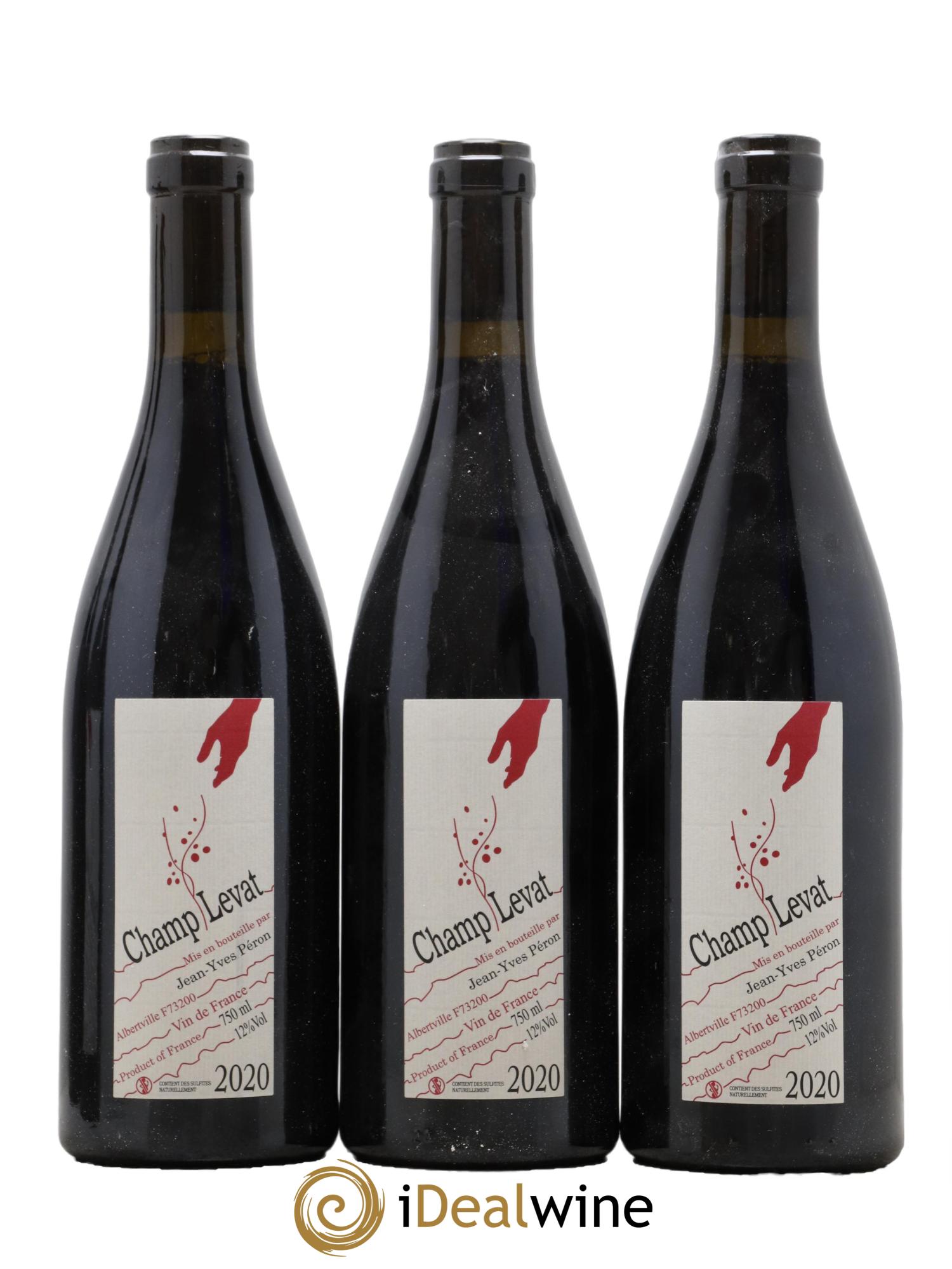 Vin des Allobroges Mondeuse Champ Levat Jean-Yves Péron 2020 - Lot de 3 bouteilles - 0