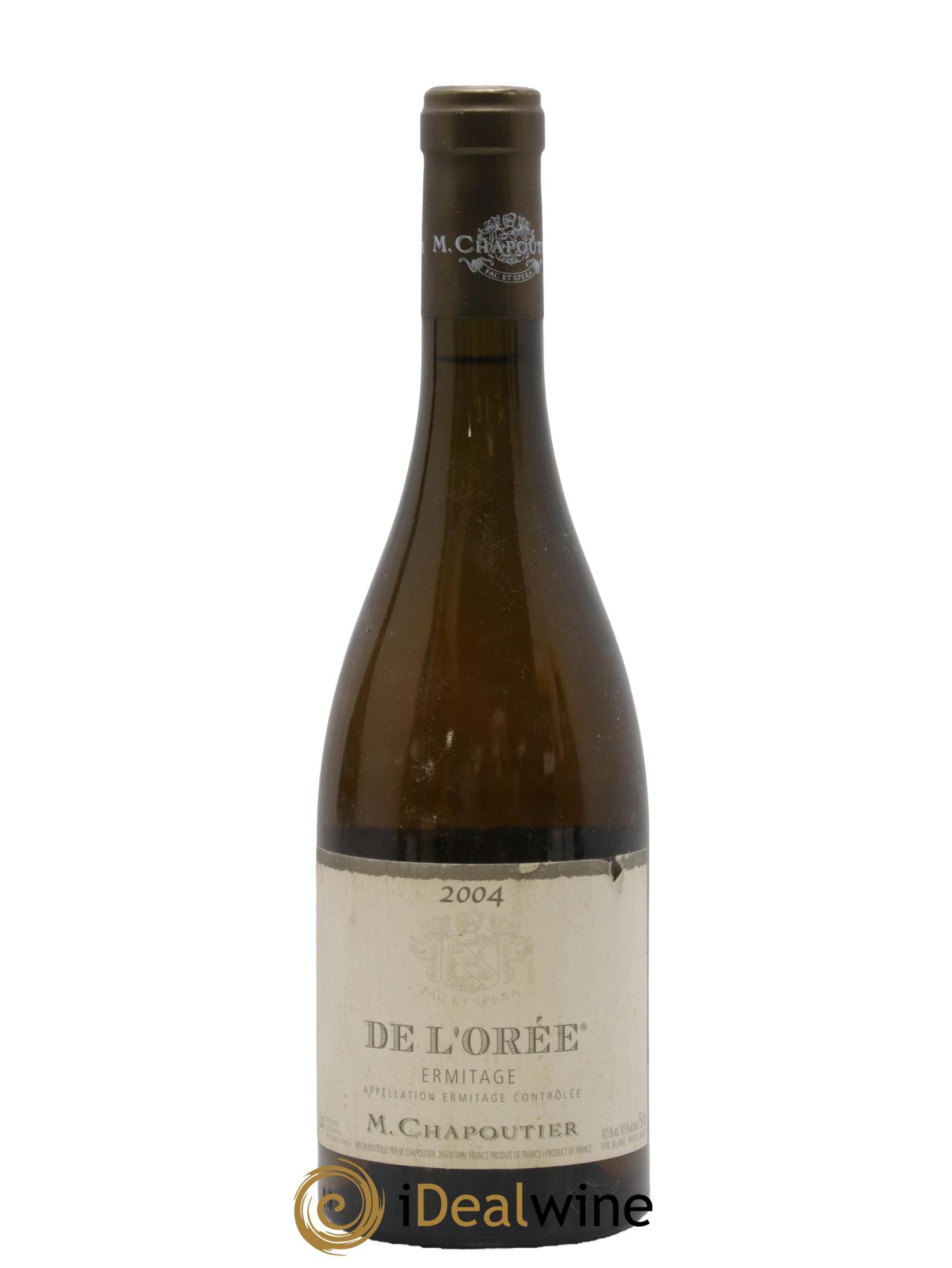 Hermitage Ermitage de l'Orée Chapoutier 2004 - Lot de 1 bouteille - 0