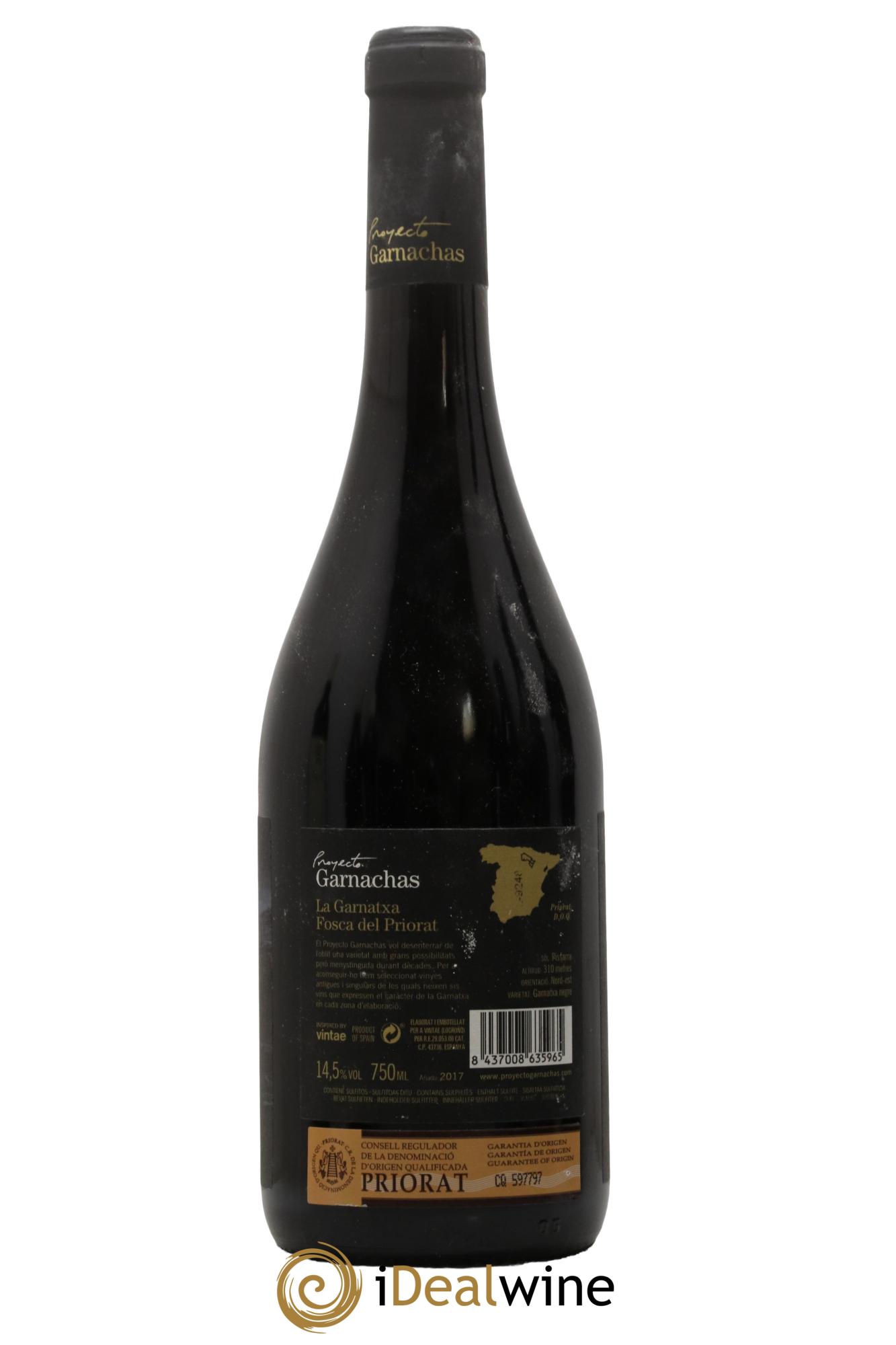 Priorat DOCA La Garnatxa Fosca del Priorat Proyecto Garnachas 2017 - Lot of 1 bottle - 1