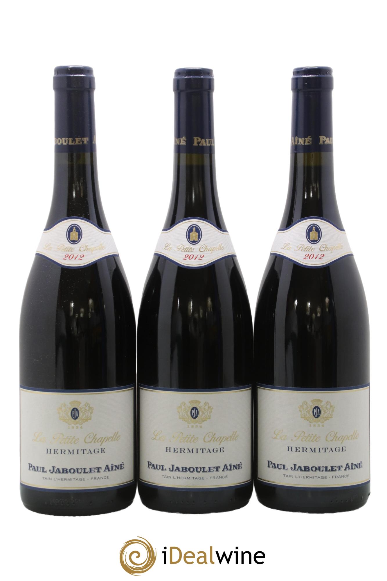 Hermitage La Petite Chapelle Paul Jaboulet Ainé 2012 - Lot of 3 bottles - 0