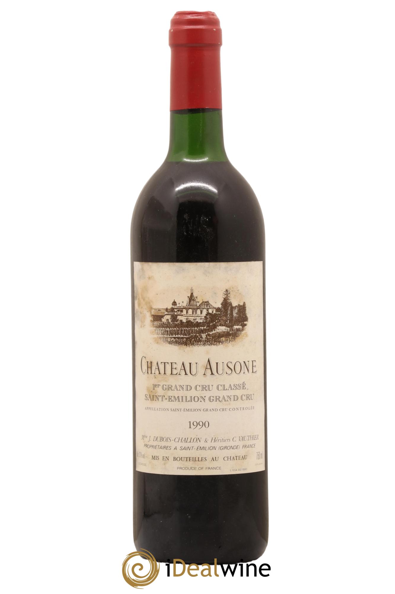 Château Ausone 1er Grand Cru Classé A 1990 - Lot de 1 bouteille - 0