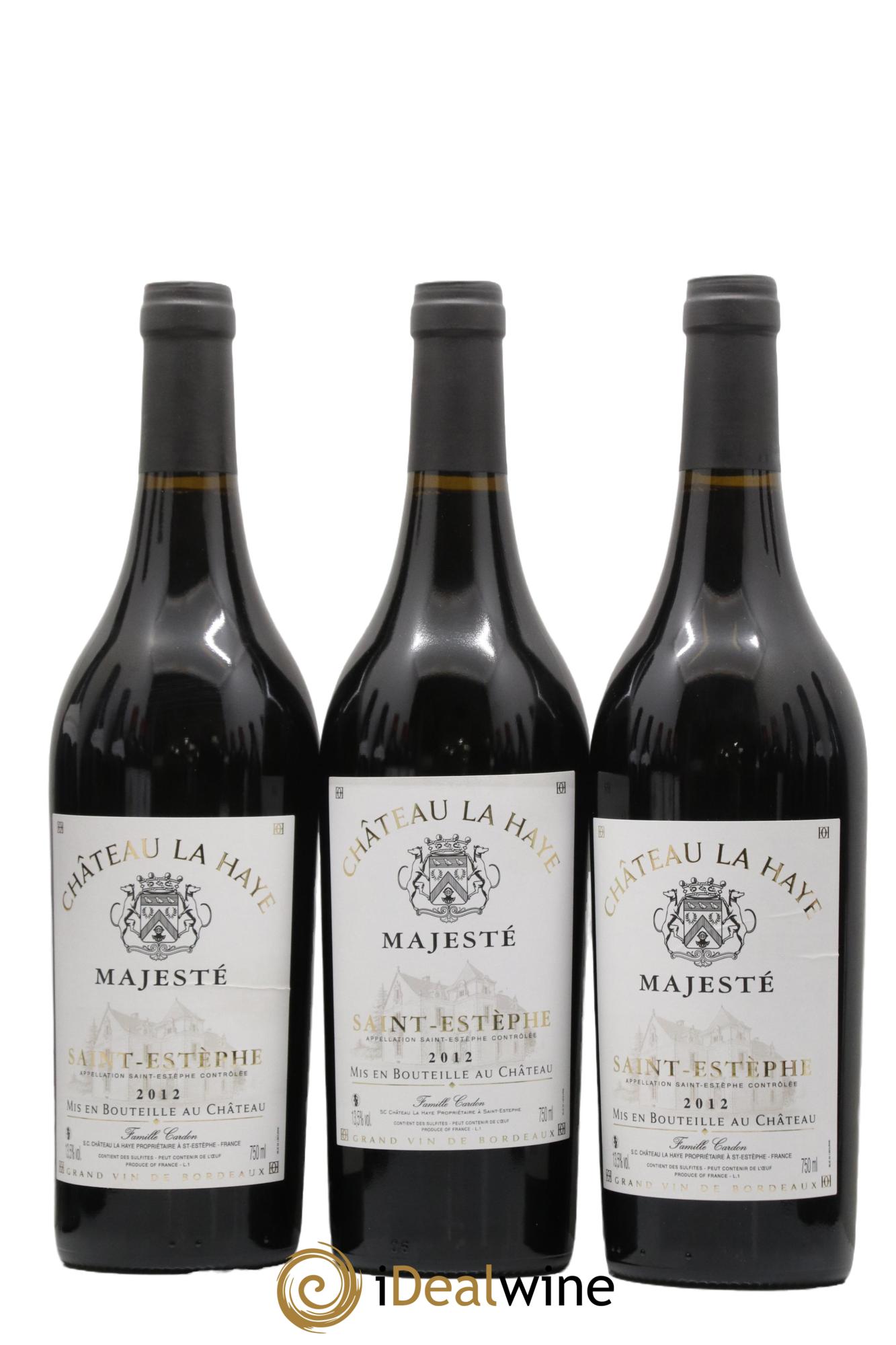 Saint-Estèphe Château La Haye 2012 - Lotto di 3 bottiglie - 0
